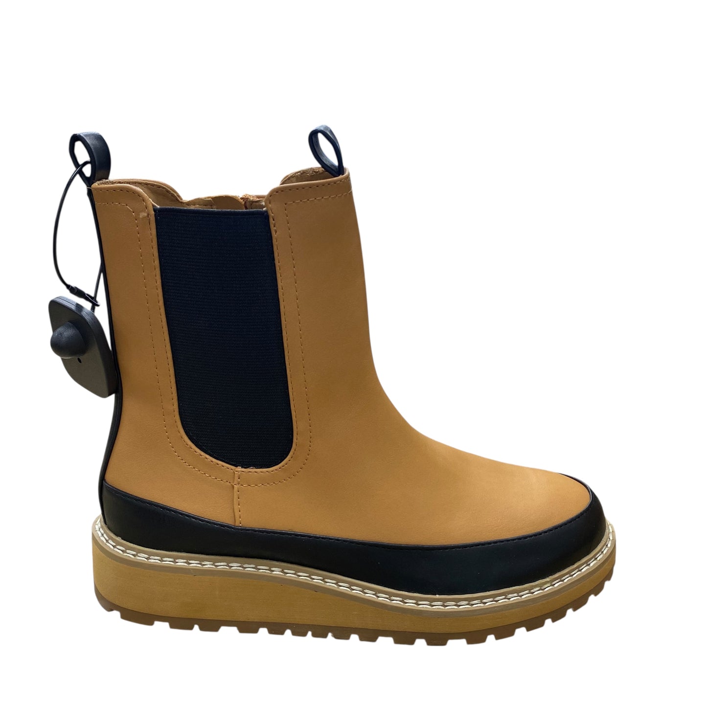 Boots Ankle Flats By Universal Thread In Black & Tan, Size:8