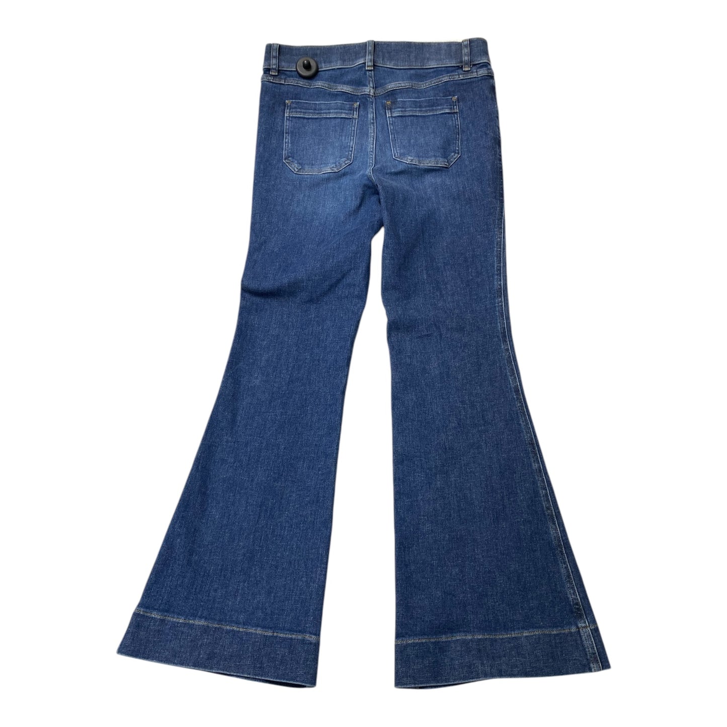 Jeans Flared By Spanx In Blue Denim, Size:L