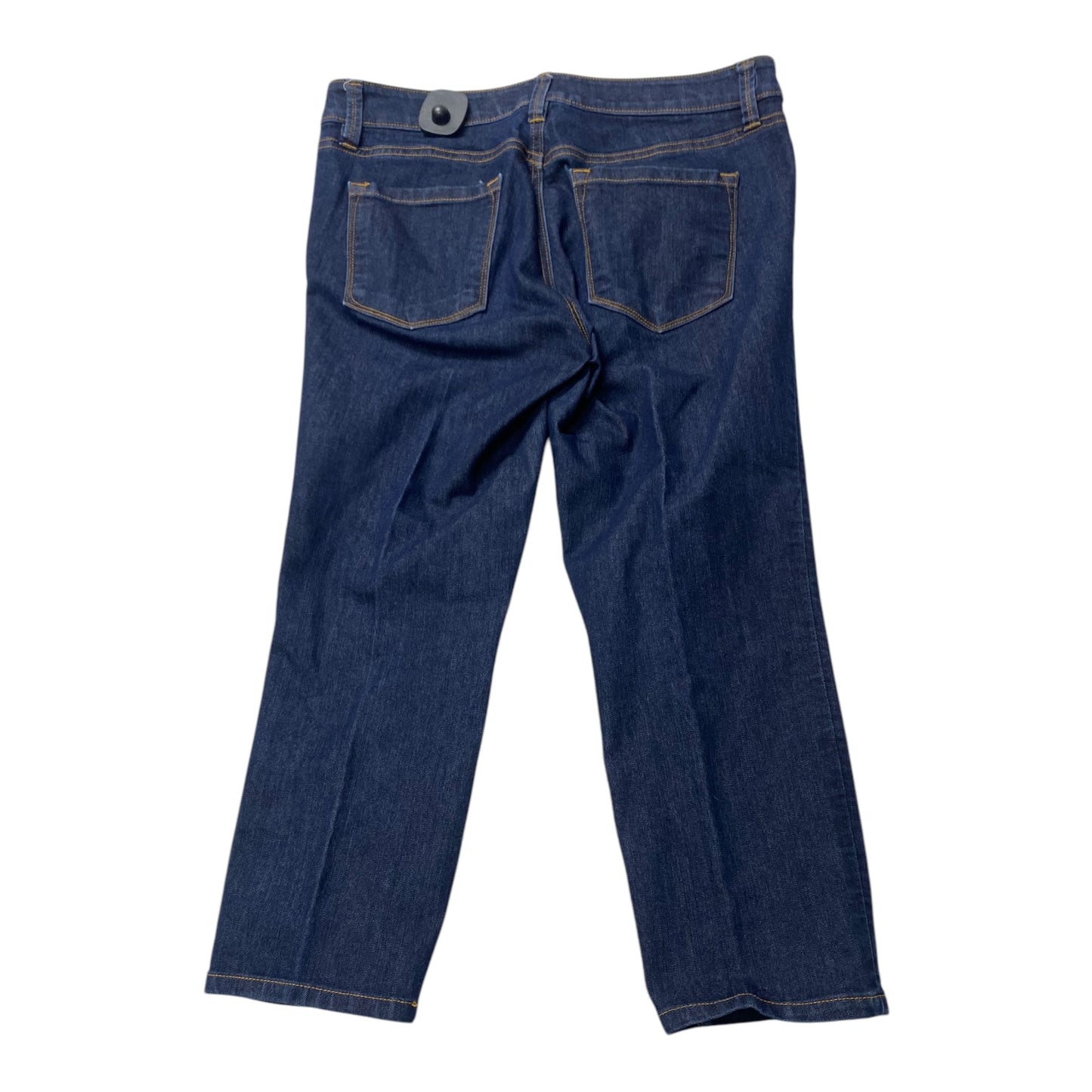Jeans Cropped By Ann Taylor In Blue Denim, Size:8