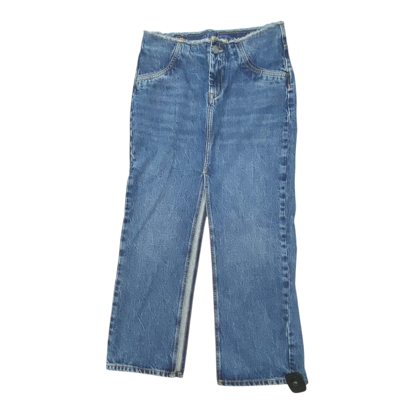 Skirt Designer By All Saints In Blue Denim, Size:4