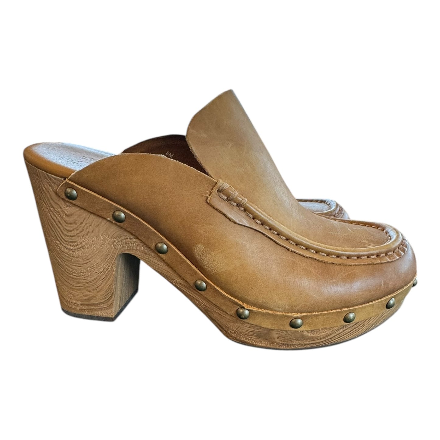 Shoes Heels Block By Kork Ease In Tan, Size:8