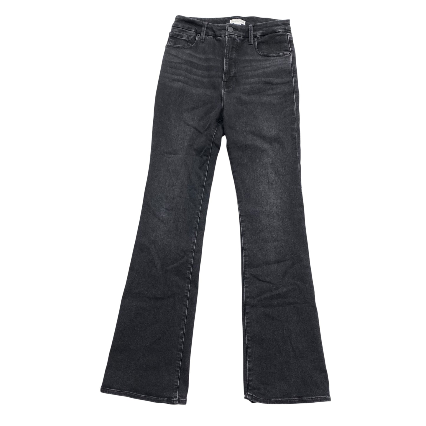 Jeans Flared By Good American In Black Denim, Size:8