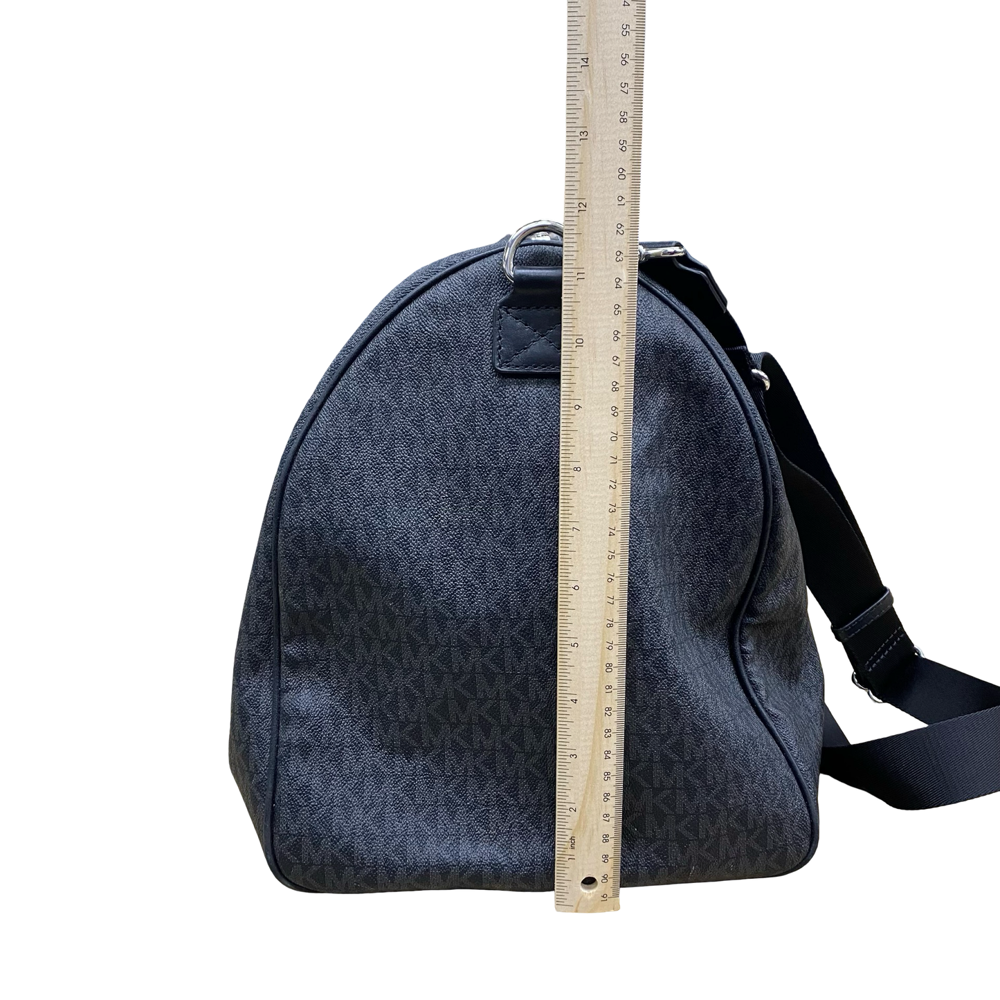 Duffle And Weekender Designer By Michael Kors In Black & Grey, Size:Large