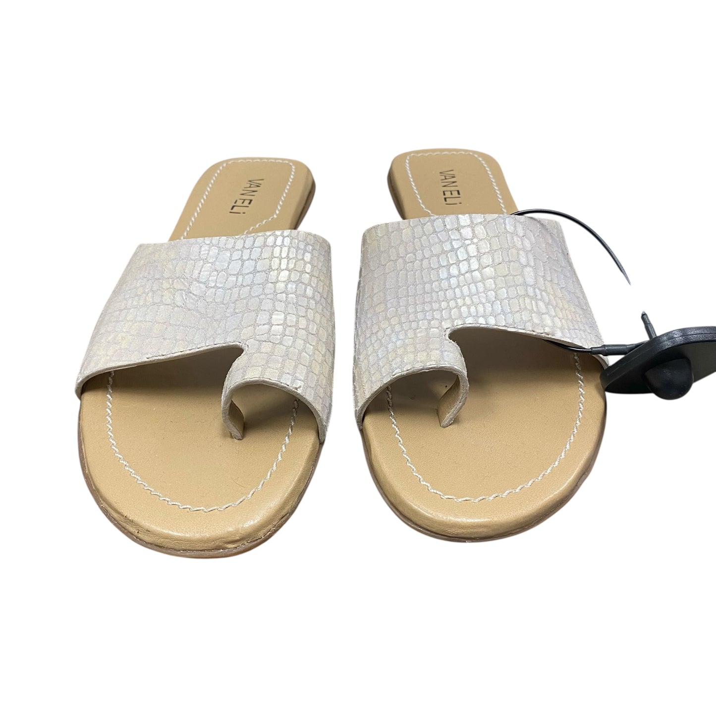 Sandals Flats By Vaneli In Snakeskin Print, Size:8.5