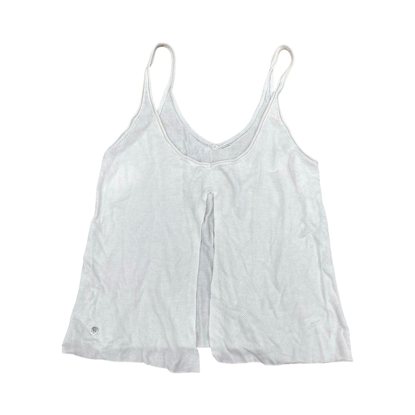Athletic Tank Top By Lululemon In White, Size:S