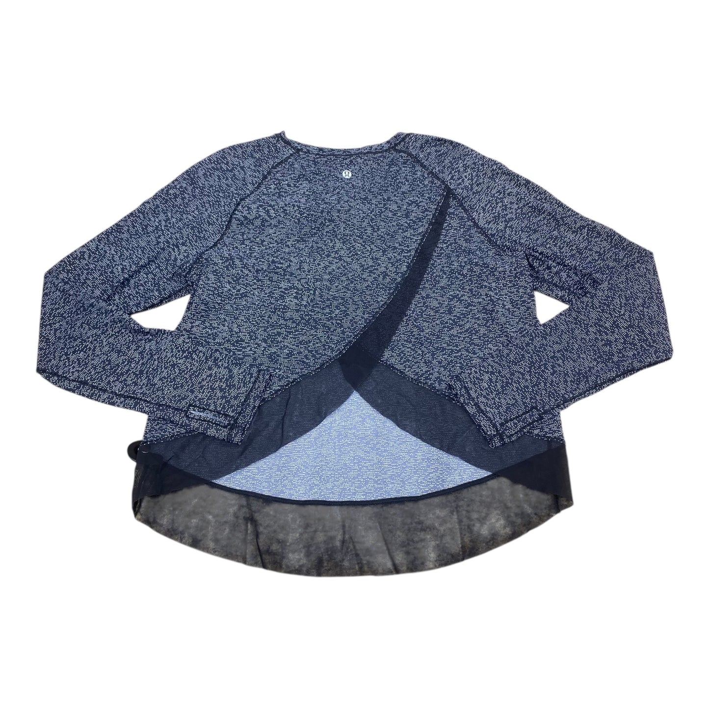 Athletic Top Ls Crewneck By Lululemon In Polkadot Pattern, Size:8