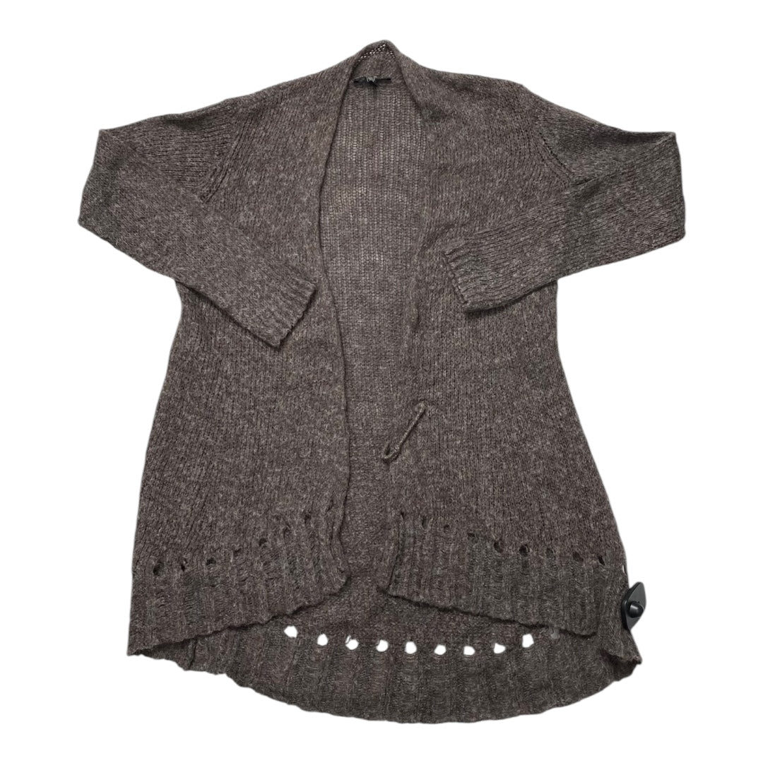 Sweater Cardigan Designer By Eileen Fisher In Brown, Size:Xs