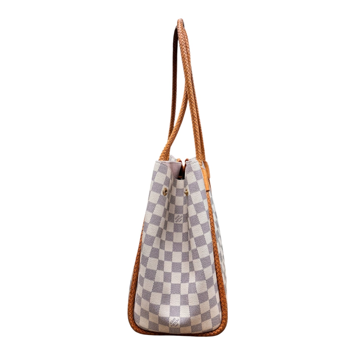 Damier Azur Propriano Handbag Luxury Designer By Louis Vuitton In Rose Ballerine, Size: Medium (As Is)