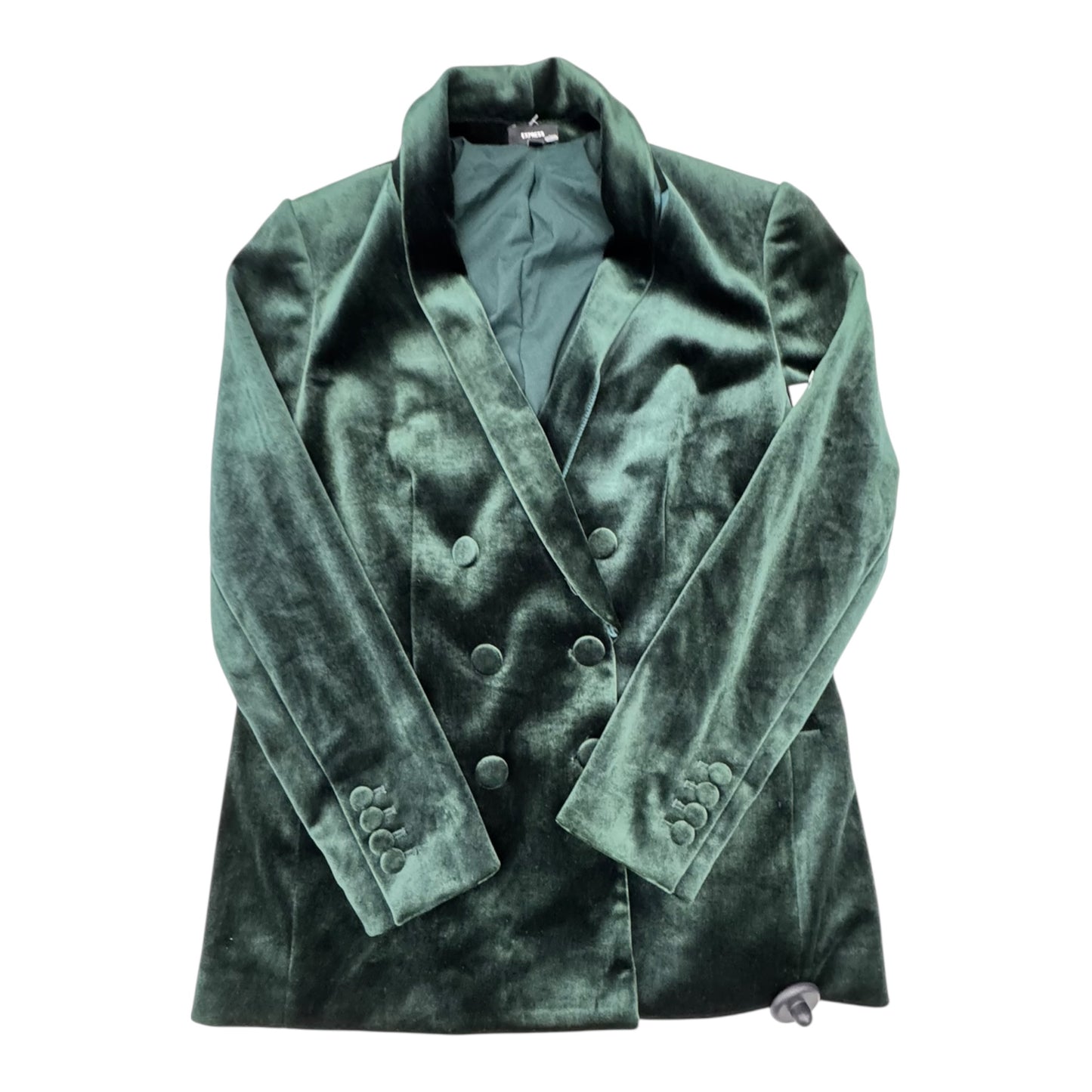 Blazer By Express In Velvet Green, Size:M