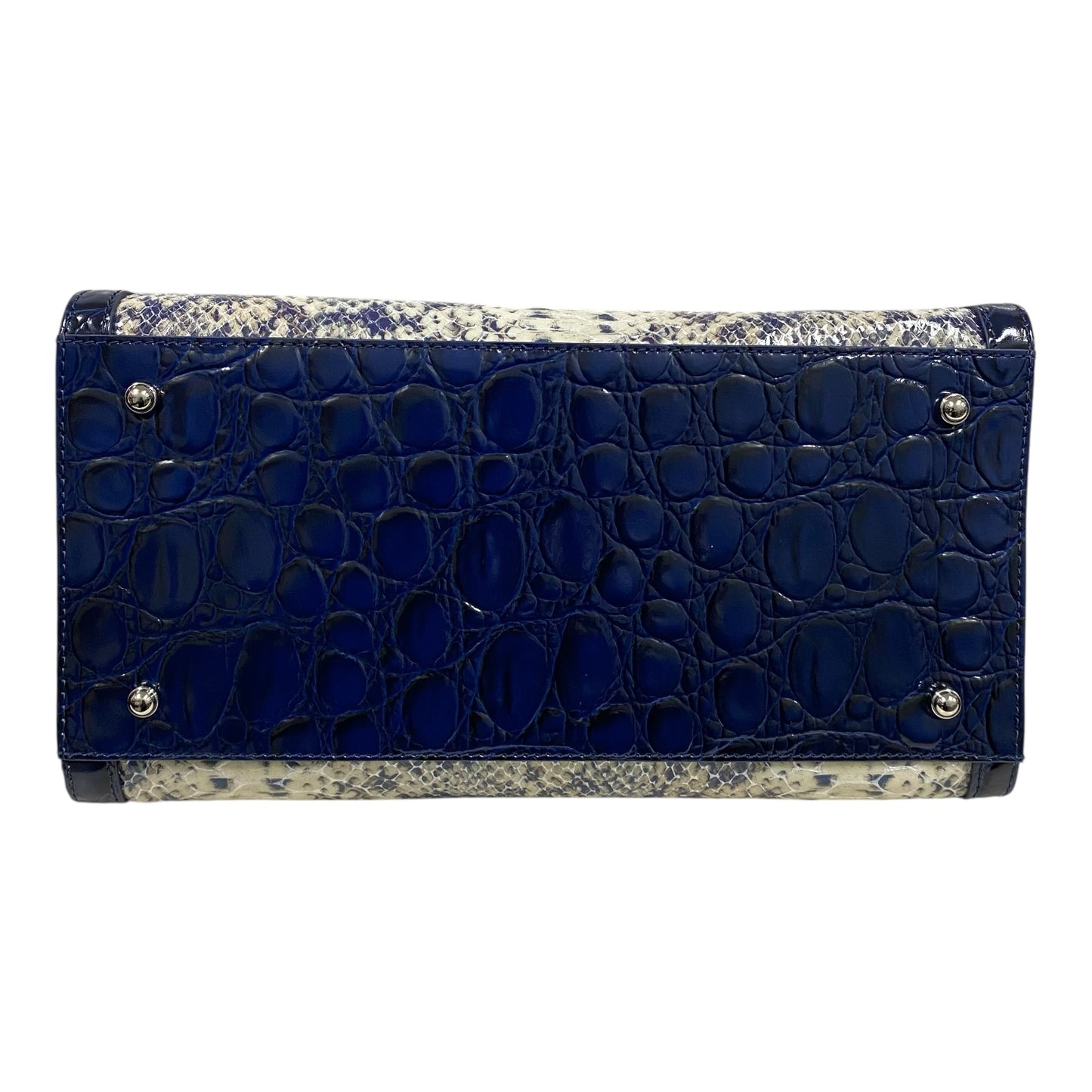 Handbag Designer By Brahmin In Snakeskin Print, Size:Medium