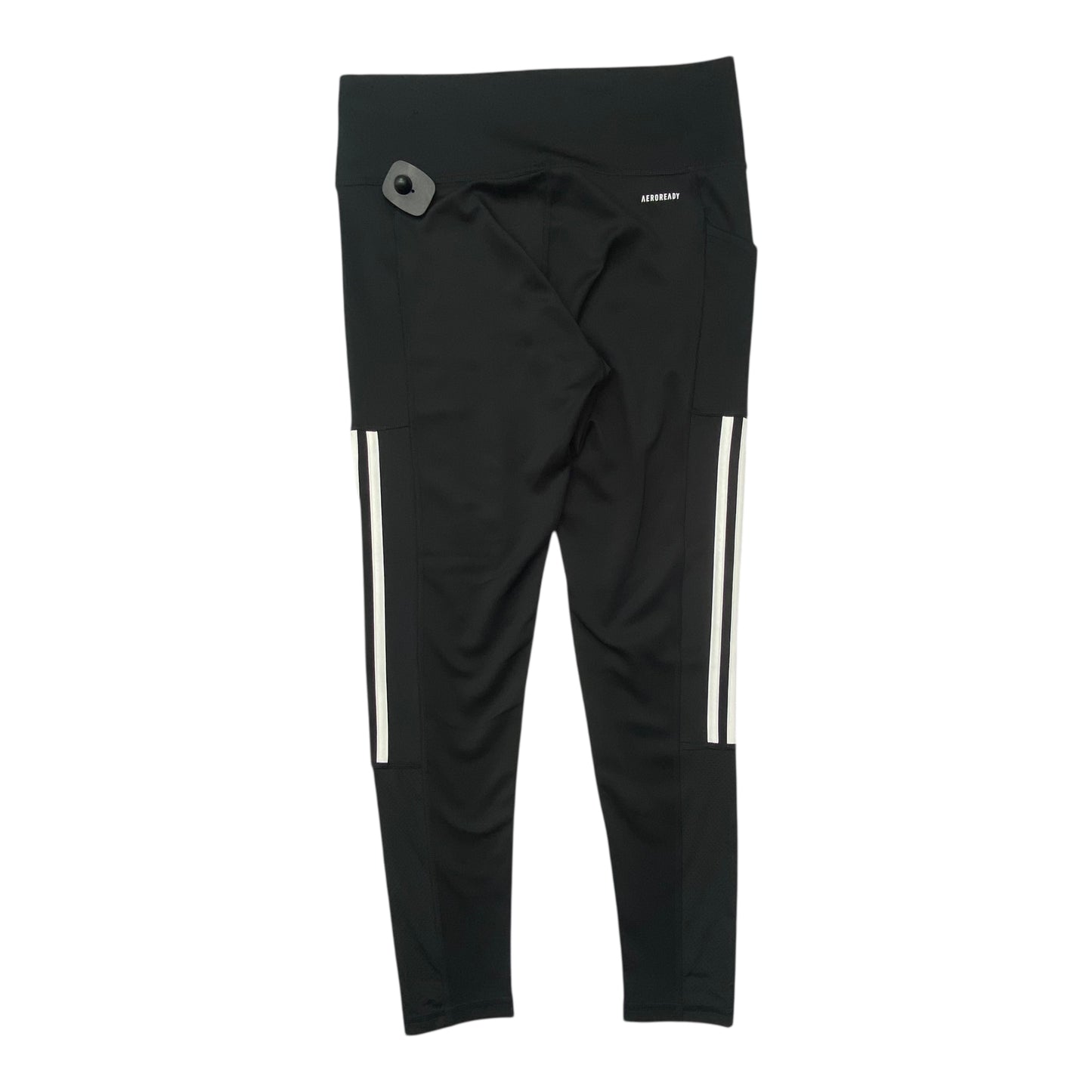 Athletic Leggings By Adidas In Black & White, Size:L