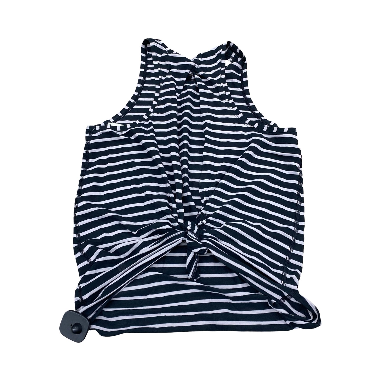 Athletic Tank Top By Lululemon In Black & Grey, Size:8