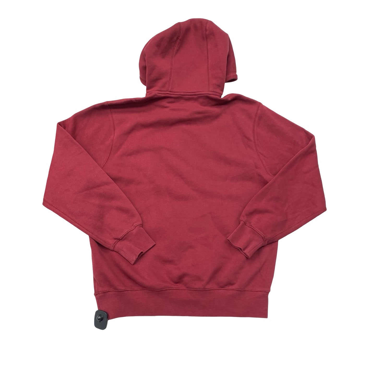 Athletic Sweatshirt Hoodie By Nike In Maroon, Size:M
