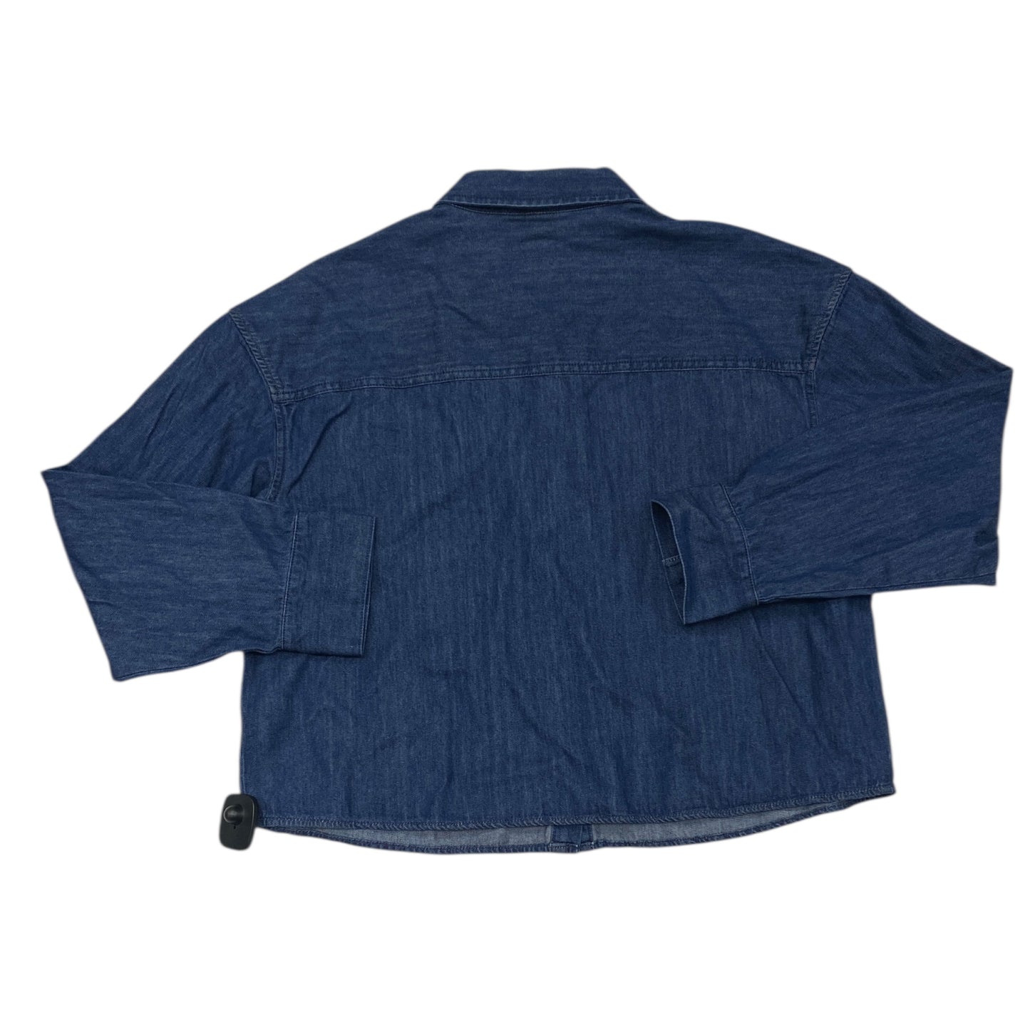 Top Ls By Woolrich In Blue Denim, Size:L