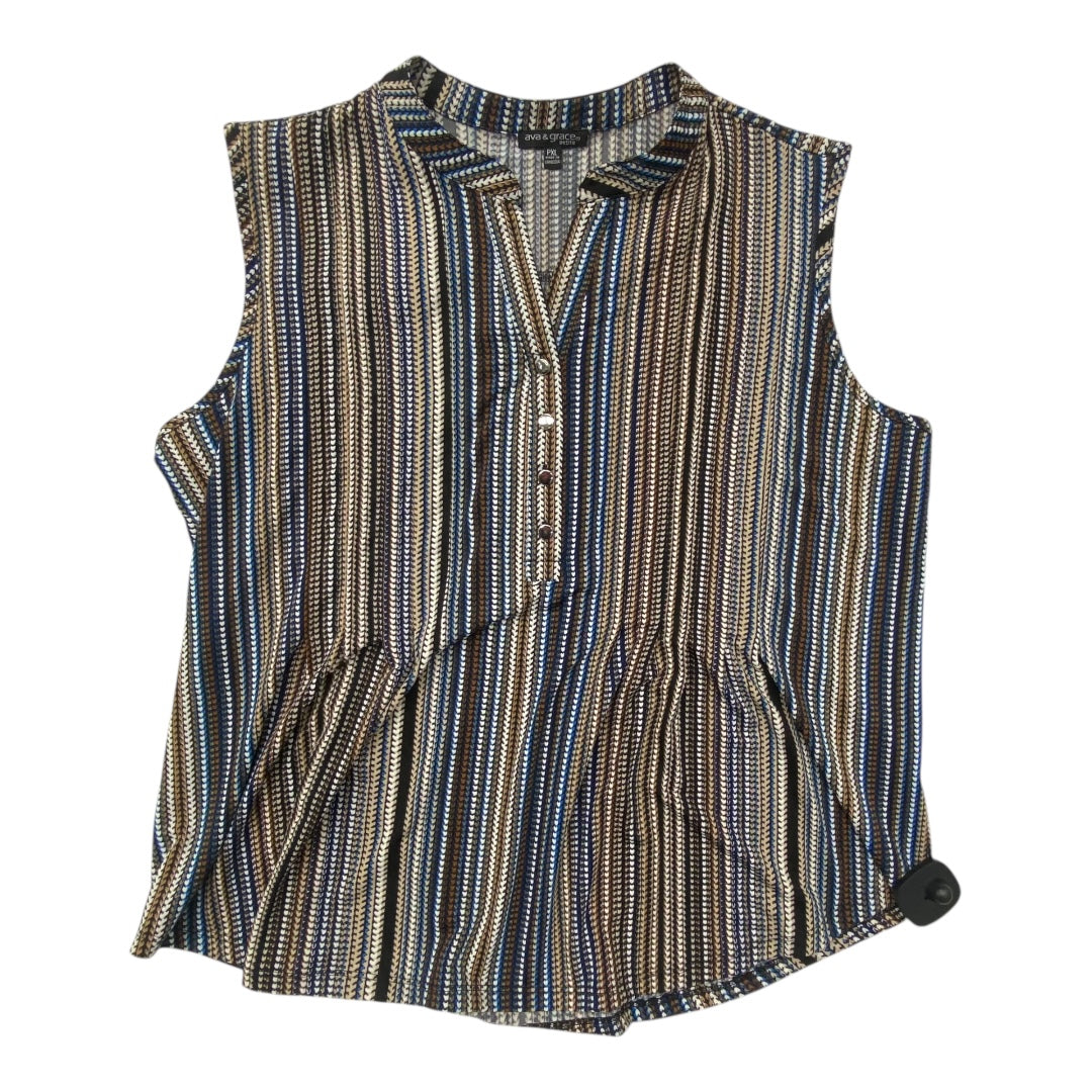 Top Sleeveless By Ava & Grace In Multi, Size:Xlp