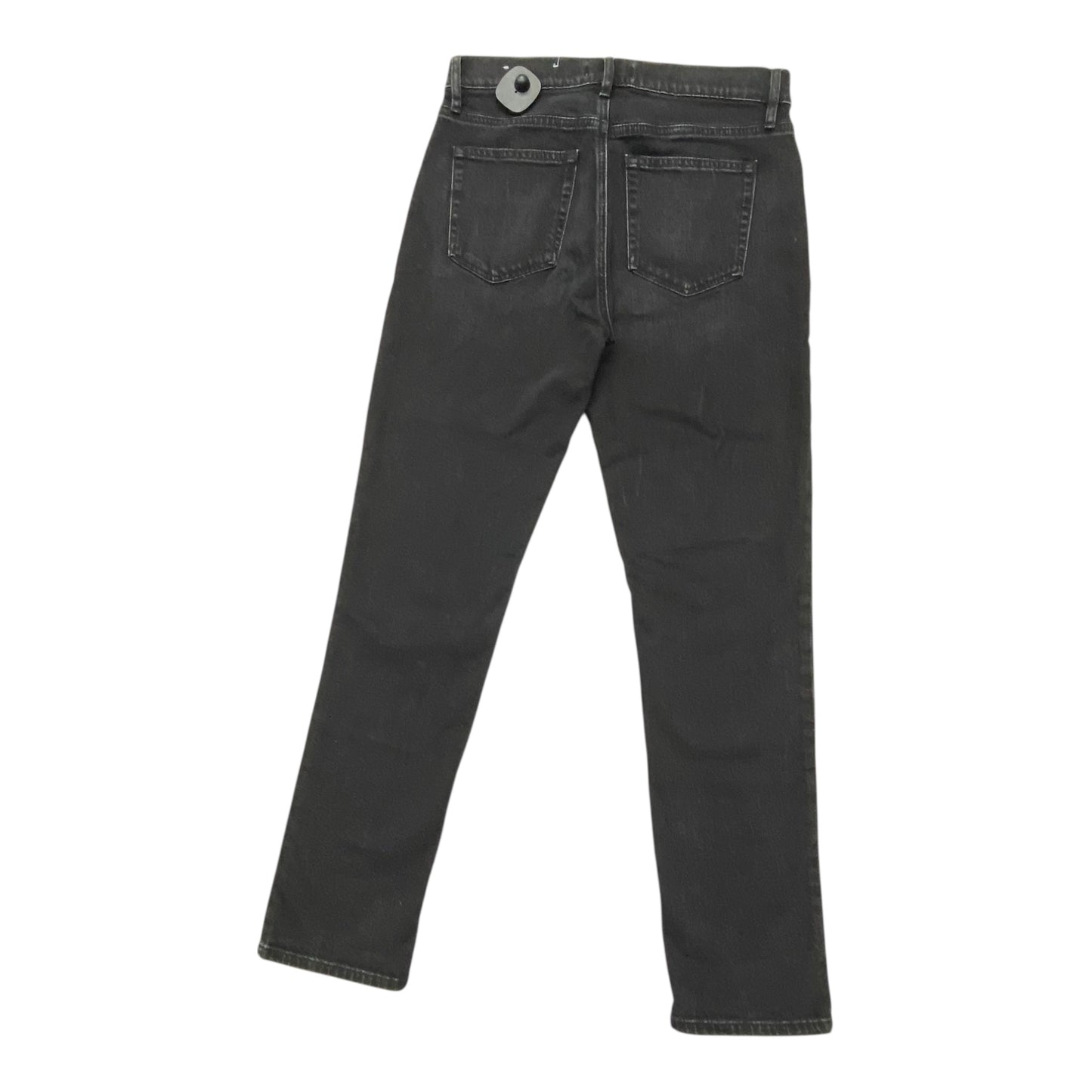Jeans Straight By Loft In Black Denim, Size:2