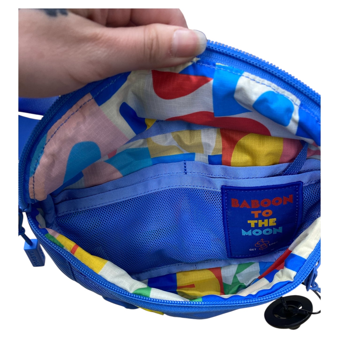 Belt Bag By Urban Outfitters In Blue & Yellow, Size:Medium