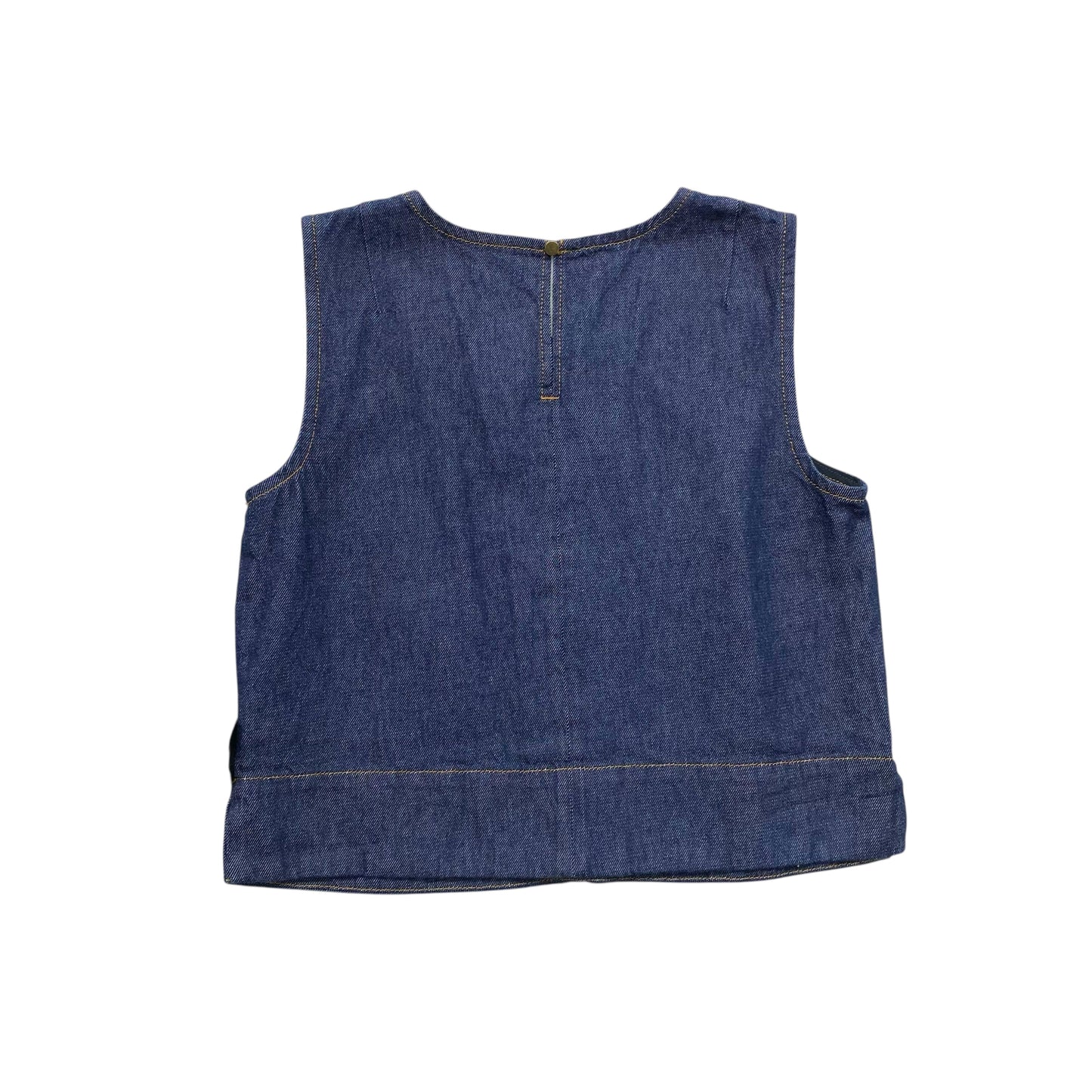 Top Sleeveless By Pilcro In Blue Denim, Size:S