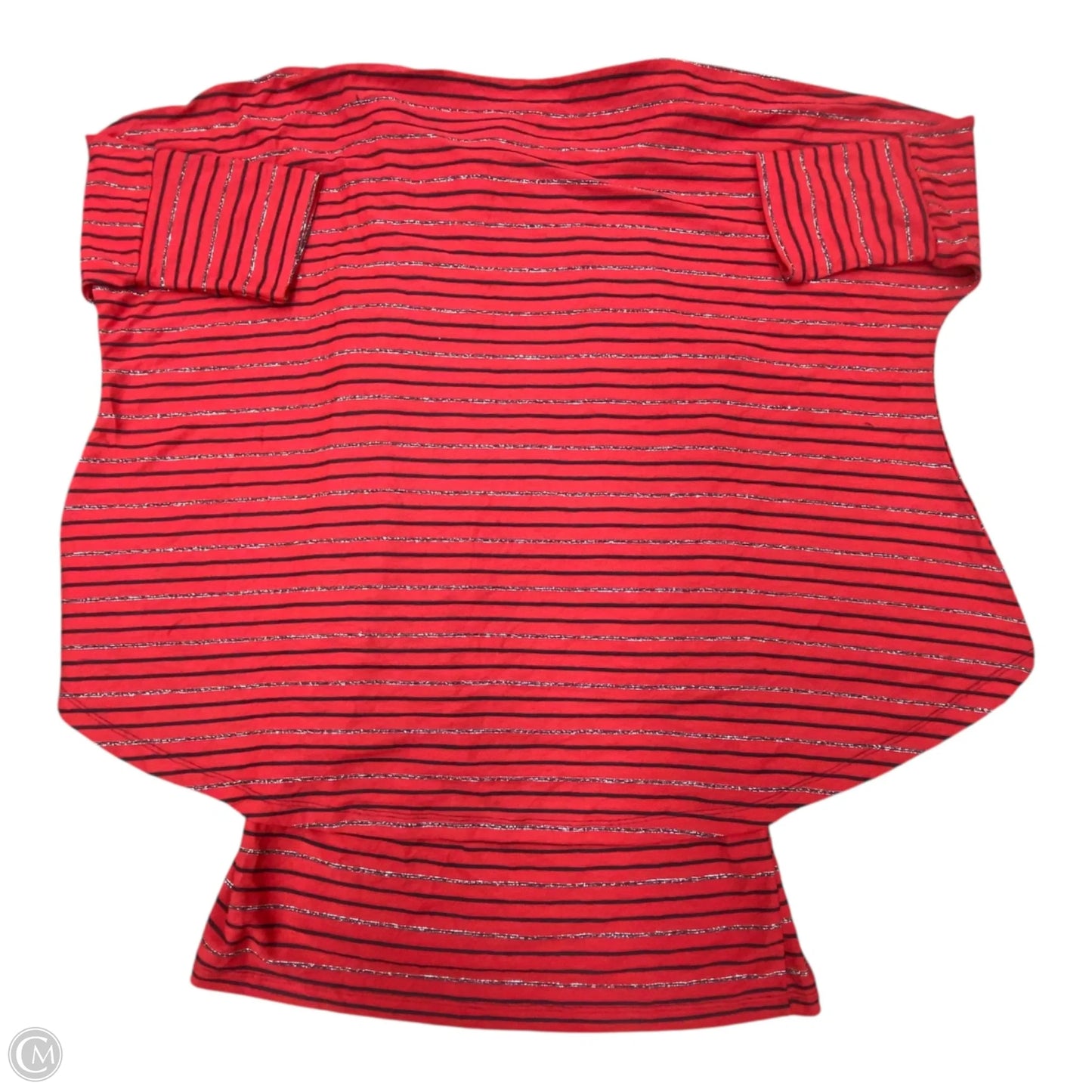 Tunic Short Sleeve By Cmc In Black & Red, Size: M