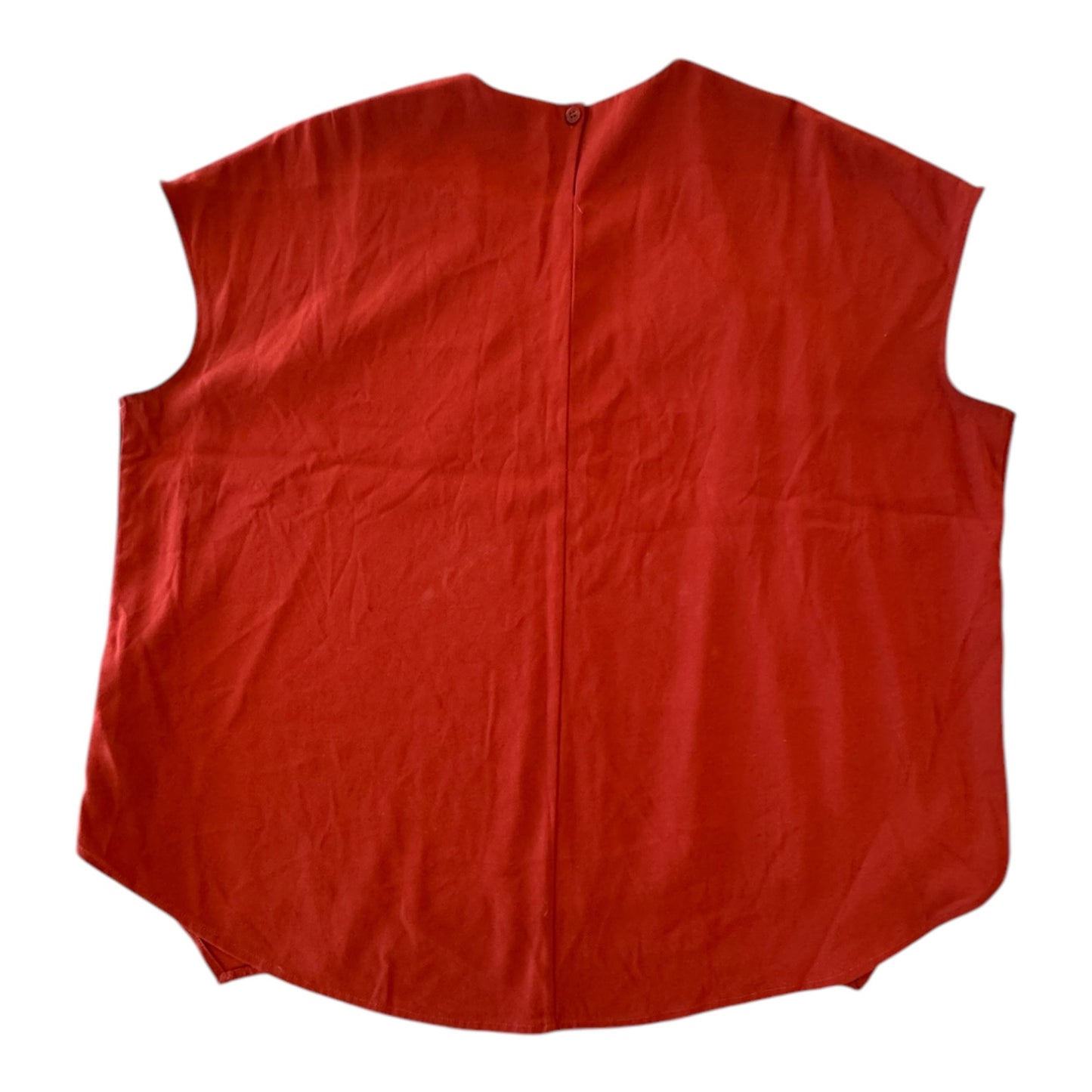 Top Sleeveless Designer By MM LAFEUR In Red, Size:Xl