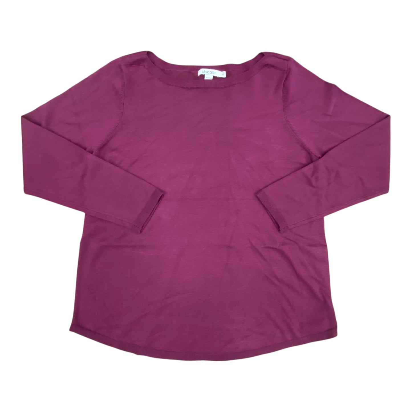 Sweater By Chicos In Purple, Size:S
