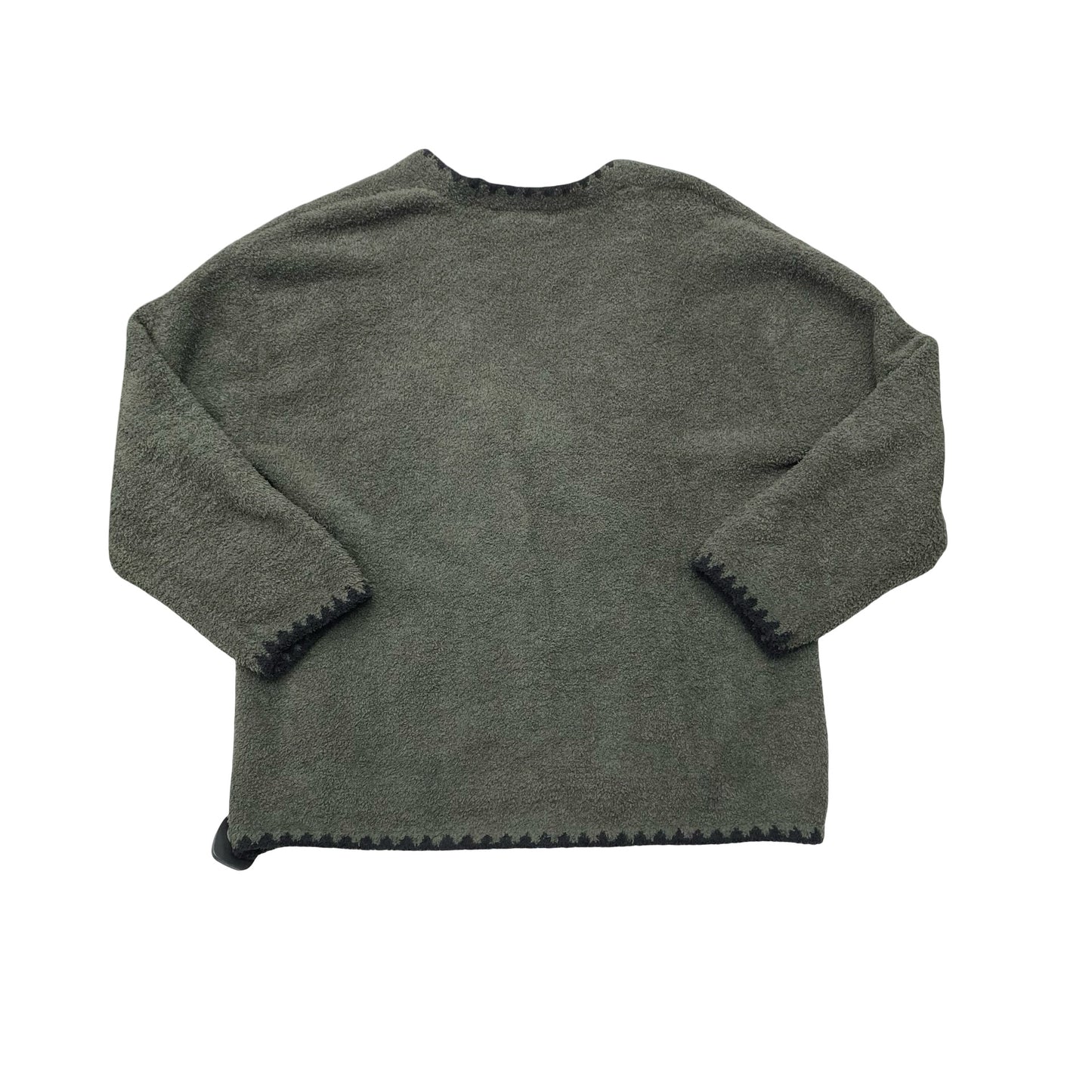 Sweater Cardigan By Barefoot Dreams In Black & Green, Size:M