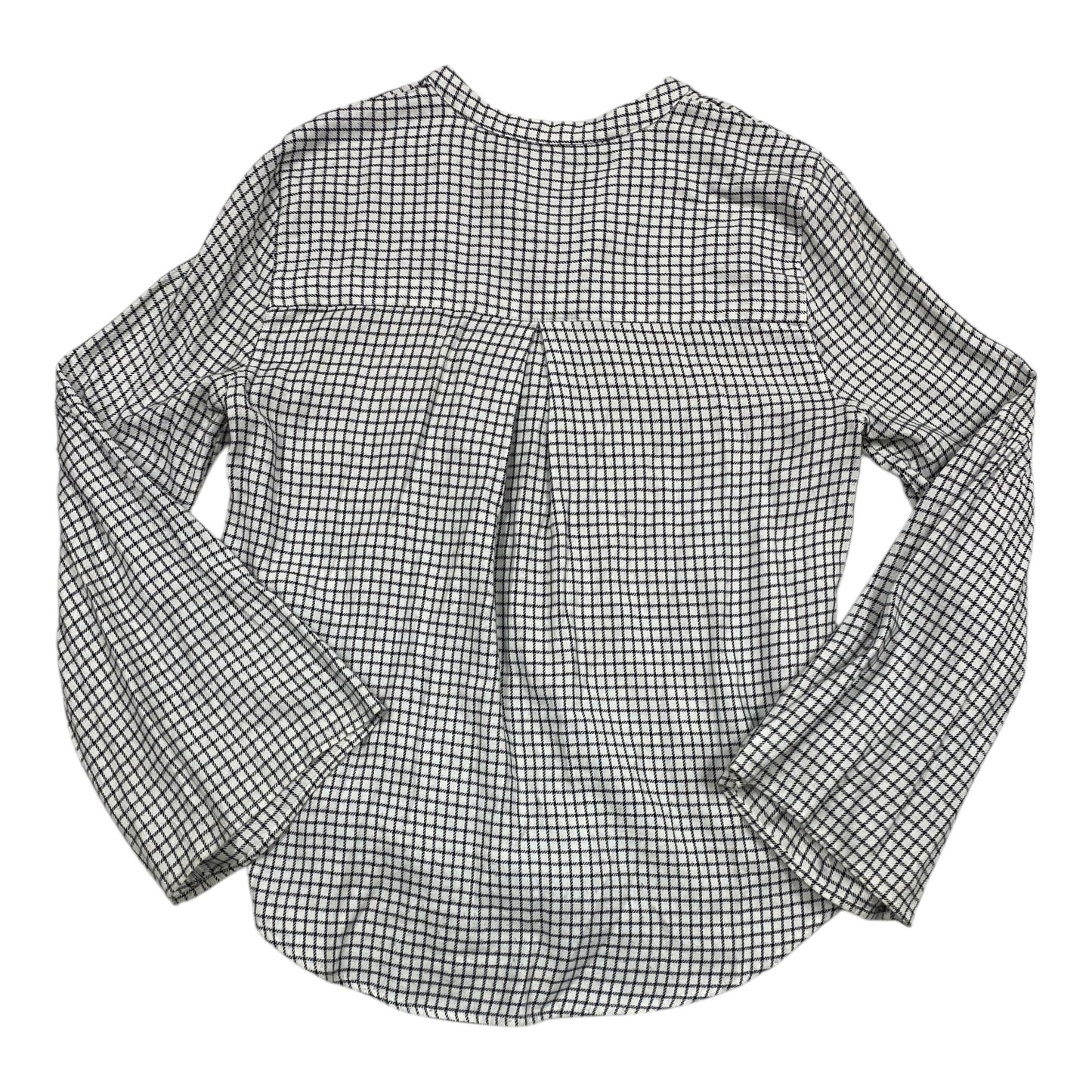 Top Long Sleeve By Madewell In Black & White, Size: Xs