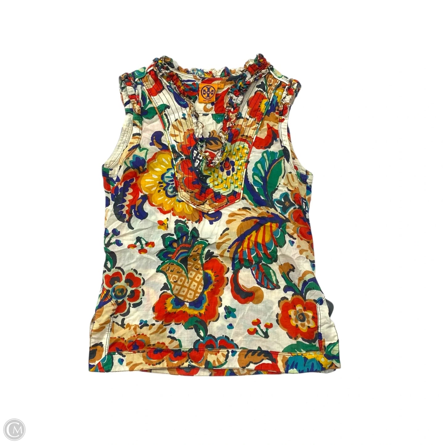 Top Sleeveless Designer By Tory Burch In Multi-colored, Size: Xs