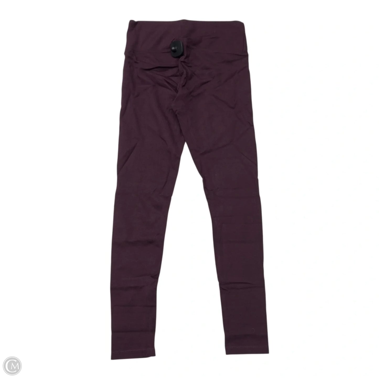 Athletic Leggings By Calvin Klein Performance In Maroon, Size: S