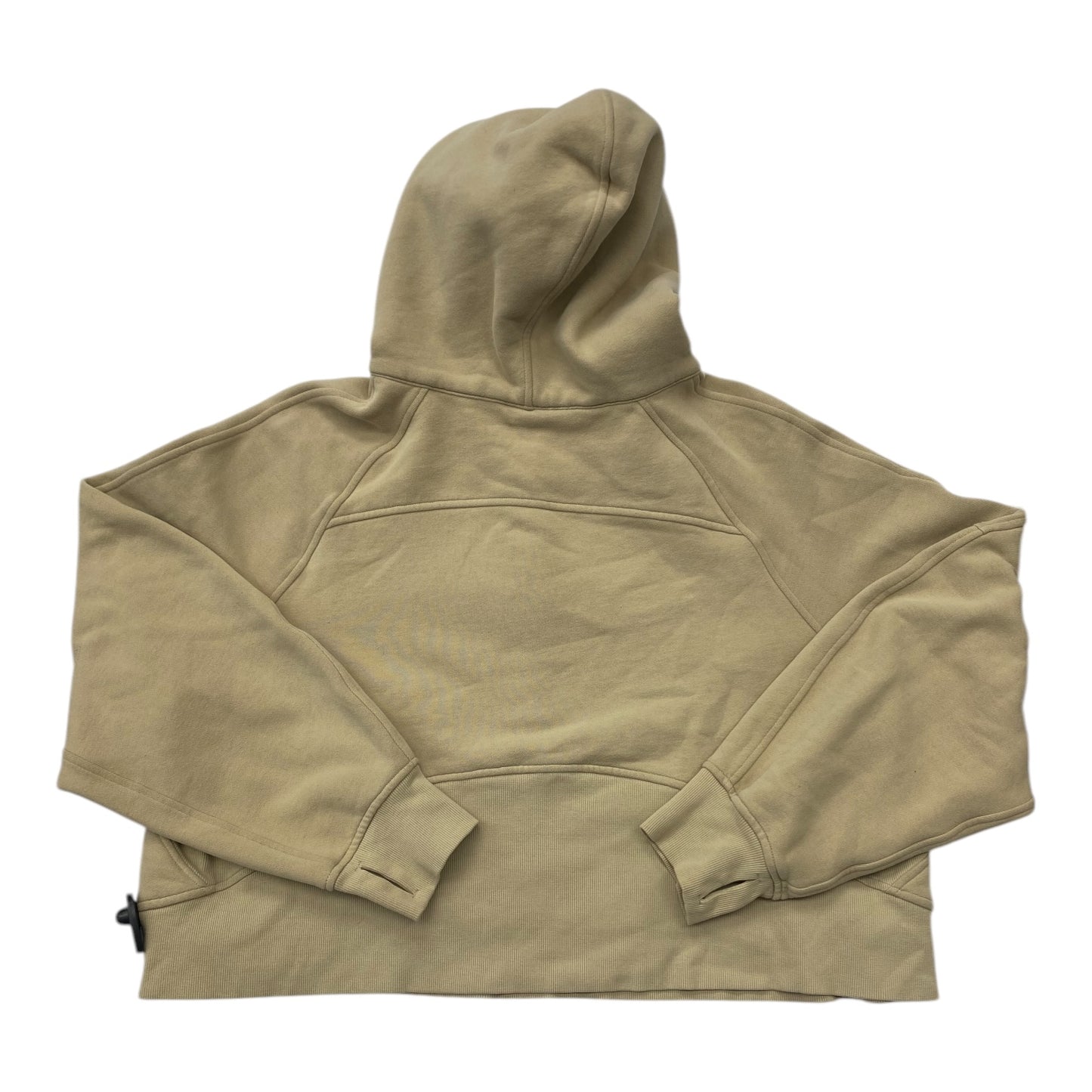 Athletic Sweatshirt Hoodie By Lululemon In Tan, Size: Xl