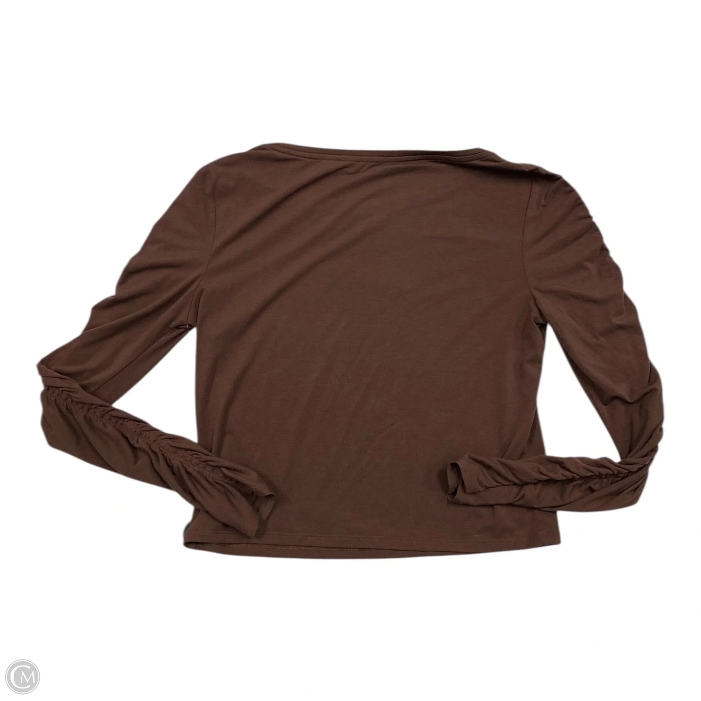Athletic Top Long Sleeve Crewneck By Athleta In Brown, Size: S