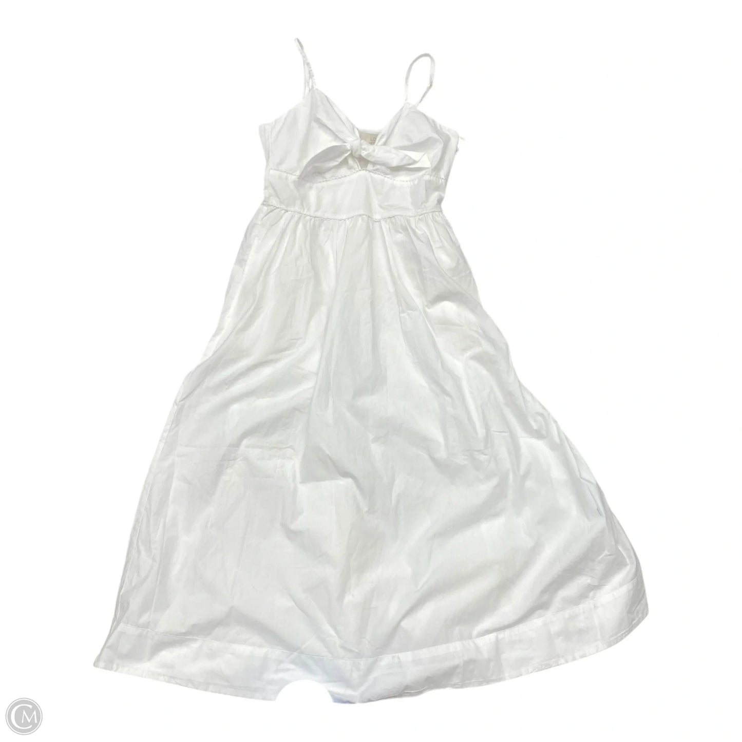 Dress Casual Midi By Loft In White, Size: 4
