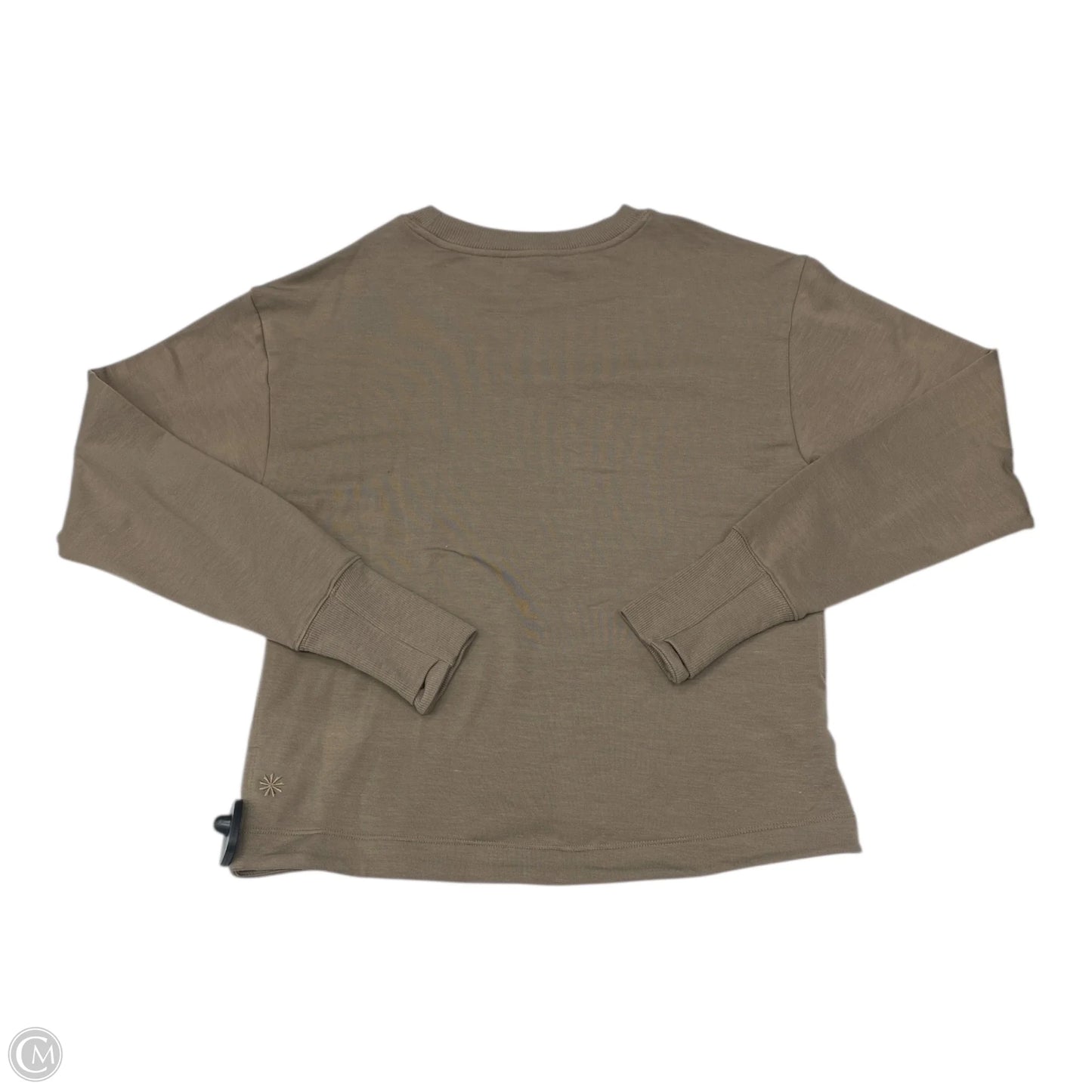 Athletic Top Long Sleeve Crewneck By Athleta In Taupe, Size: Xs