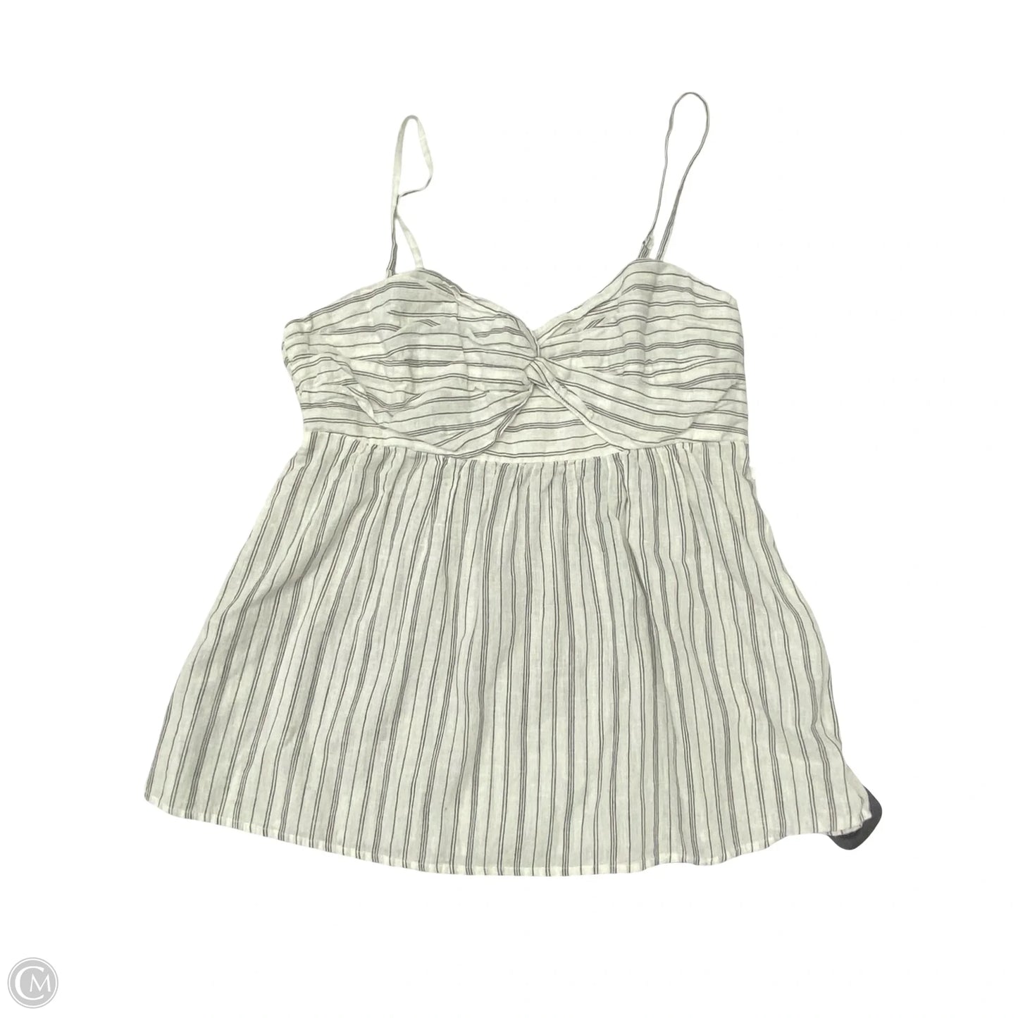 Top Sleeveless By Banana Republic In Black & White, Size: S
