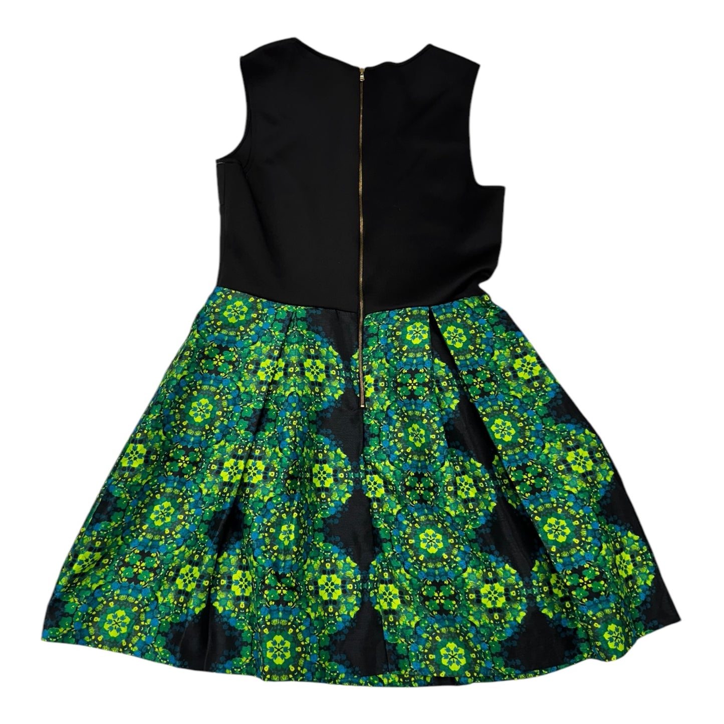Dress Party Midi By Just Taylor In Black & Green, Size: L
