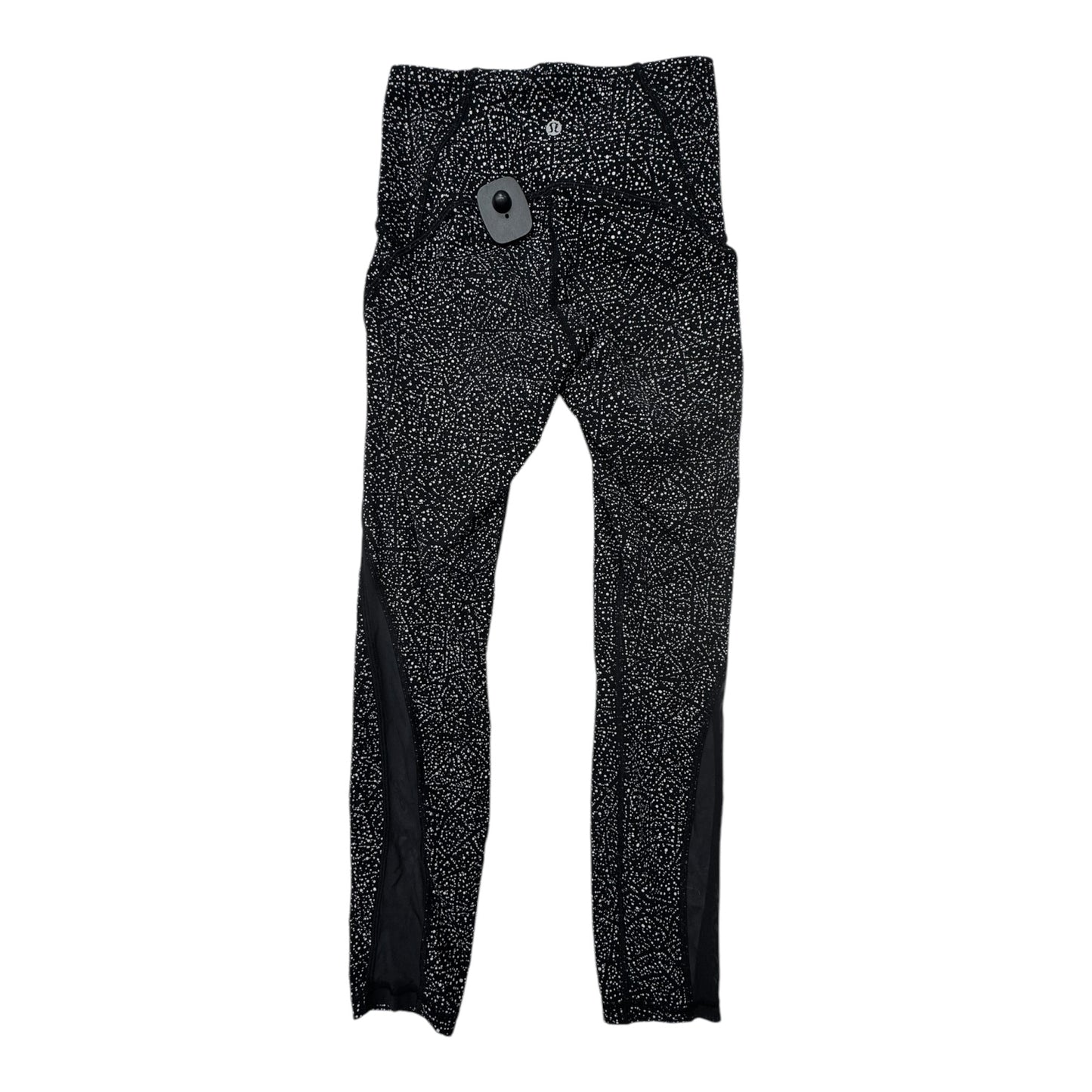 Athletic Leggings By Lululemon In Black & White, Size: 4