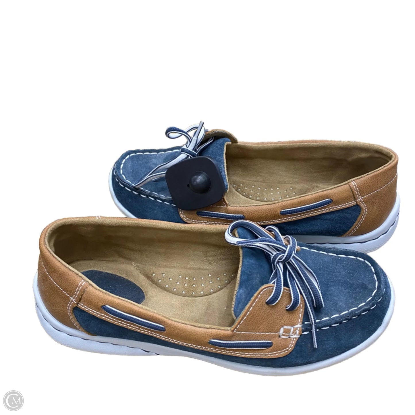 Shoes Flats By Bass In Blue & Brown, Size: 7.5