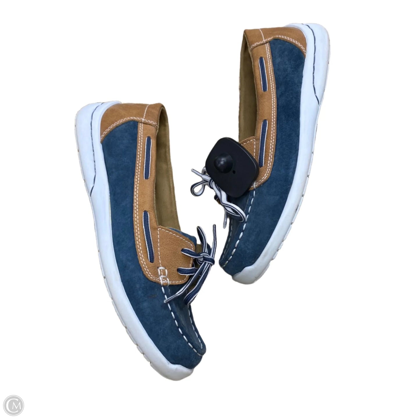 Shoes Flats By Bass In Blue & Brown, Size: 7.5