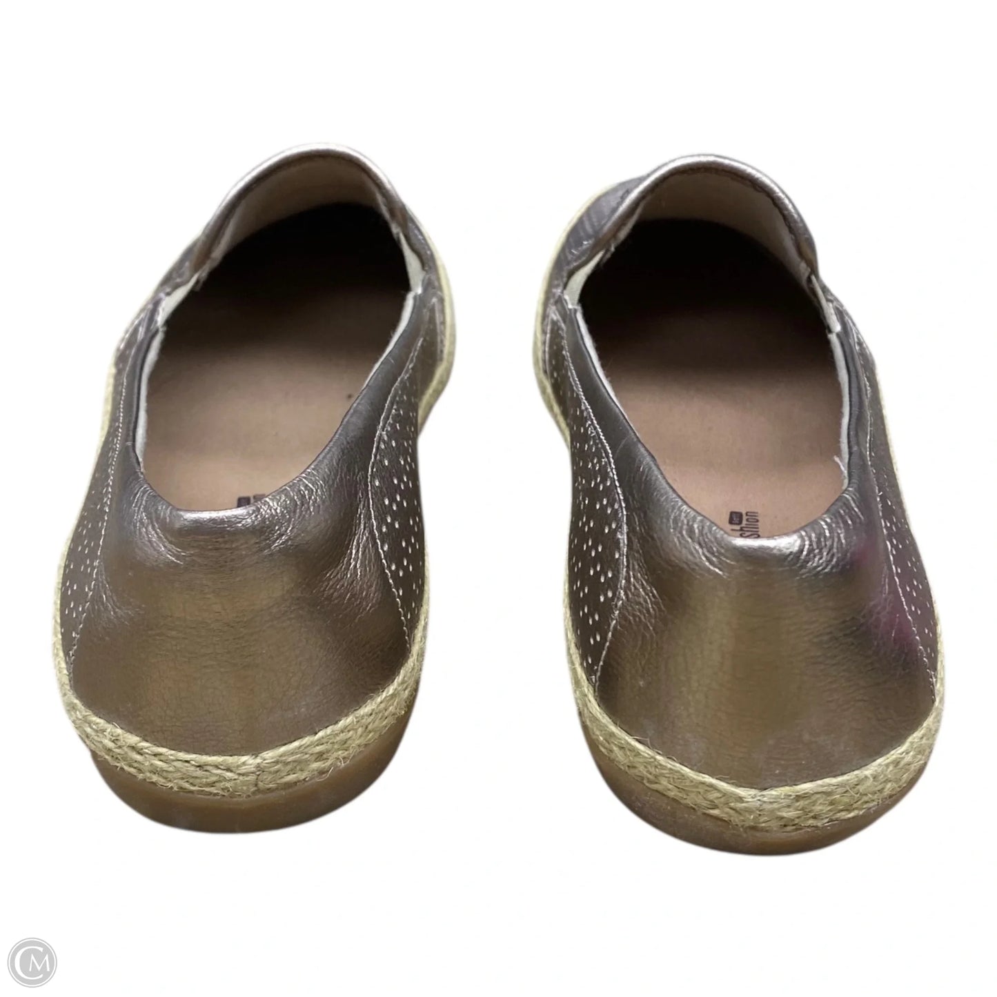 Shoes Flats By Clarks In Gold, Size: 9.5