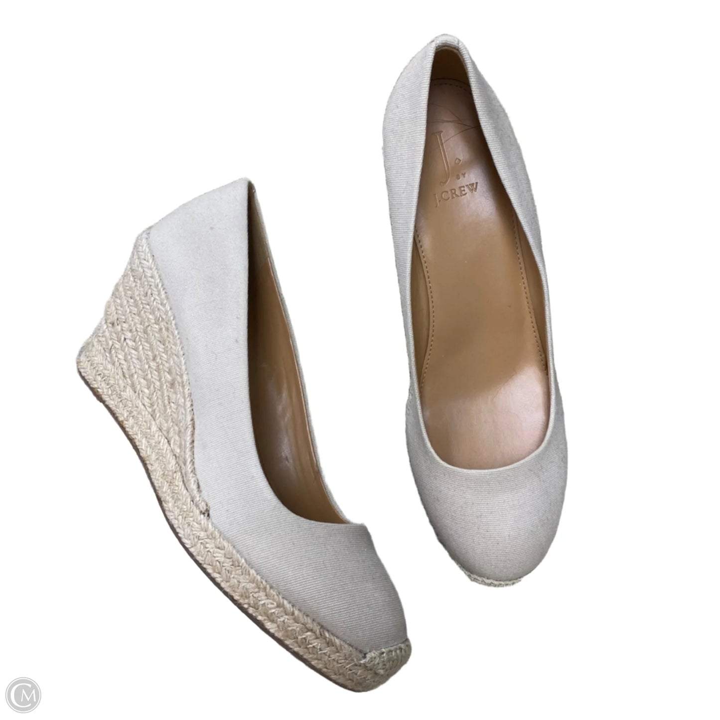 Shoes Heels Wedge By J. Crew In Beige, Size: 9
