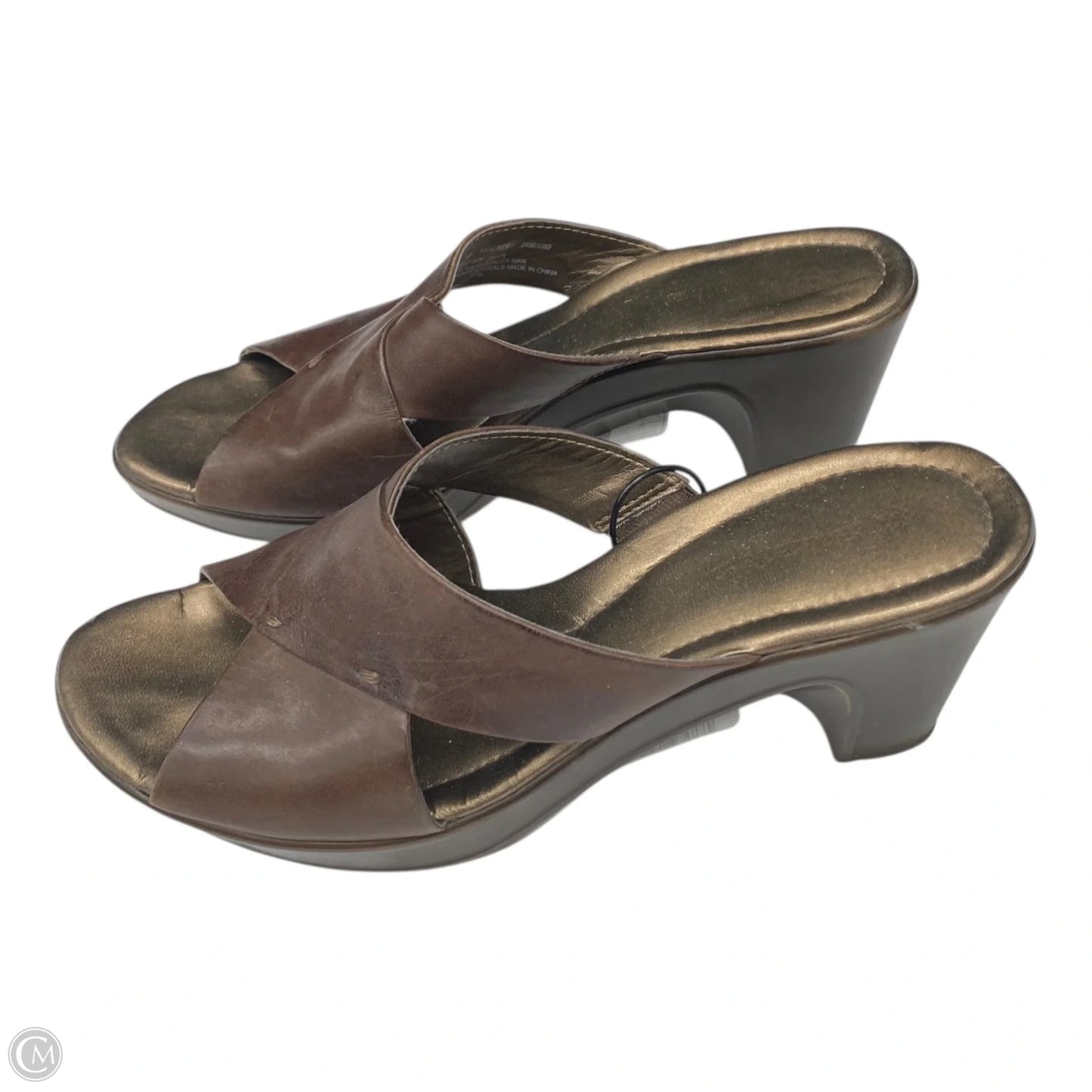 Sandals Heels Block By Naturalizer In Brown, Size: 9