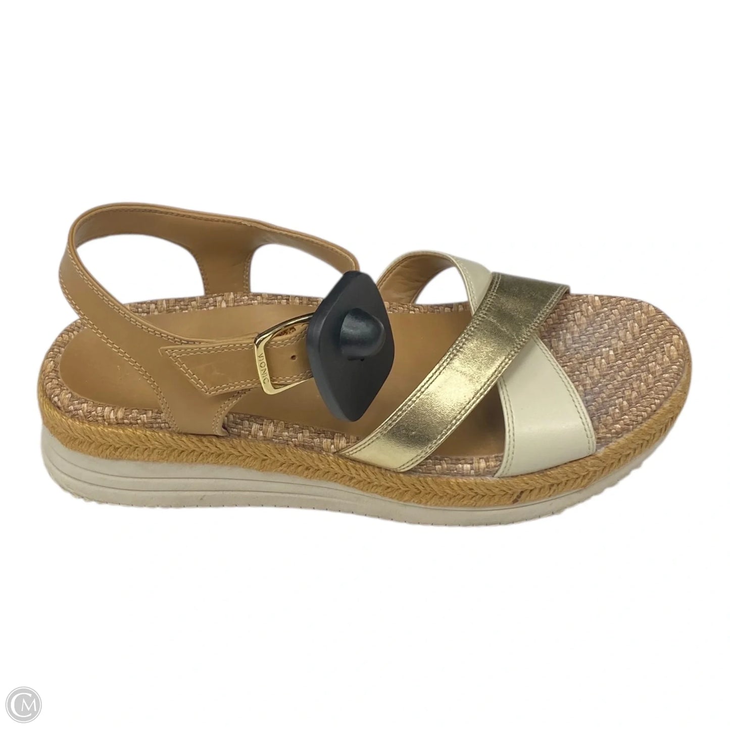 Sandals Flats By Vionic In Brown, Size: 6.5