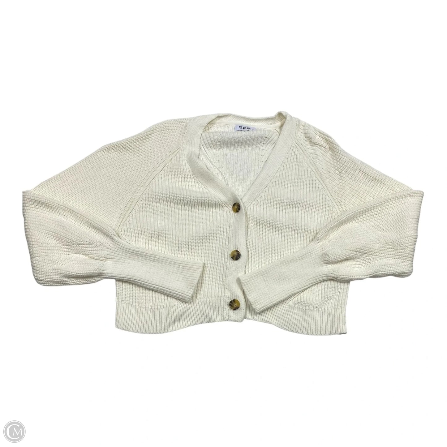 Sweater Cardigan By 525 In White, Size: M