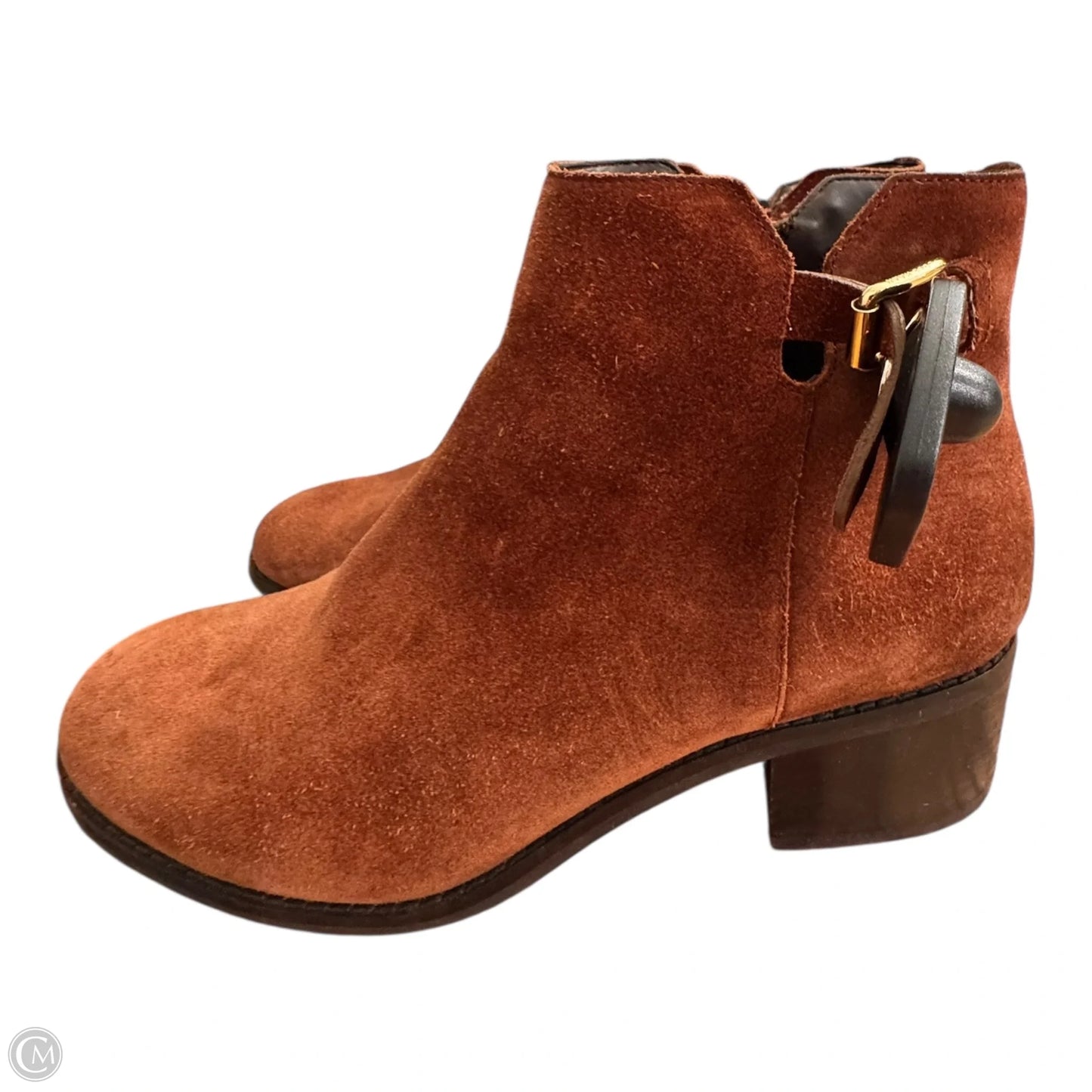 Boots Ankle Heels By Cole-haan In Brown, Size: 7.5