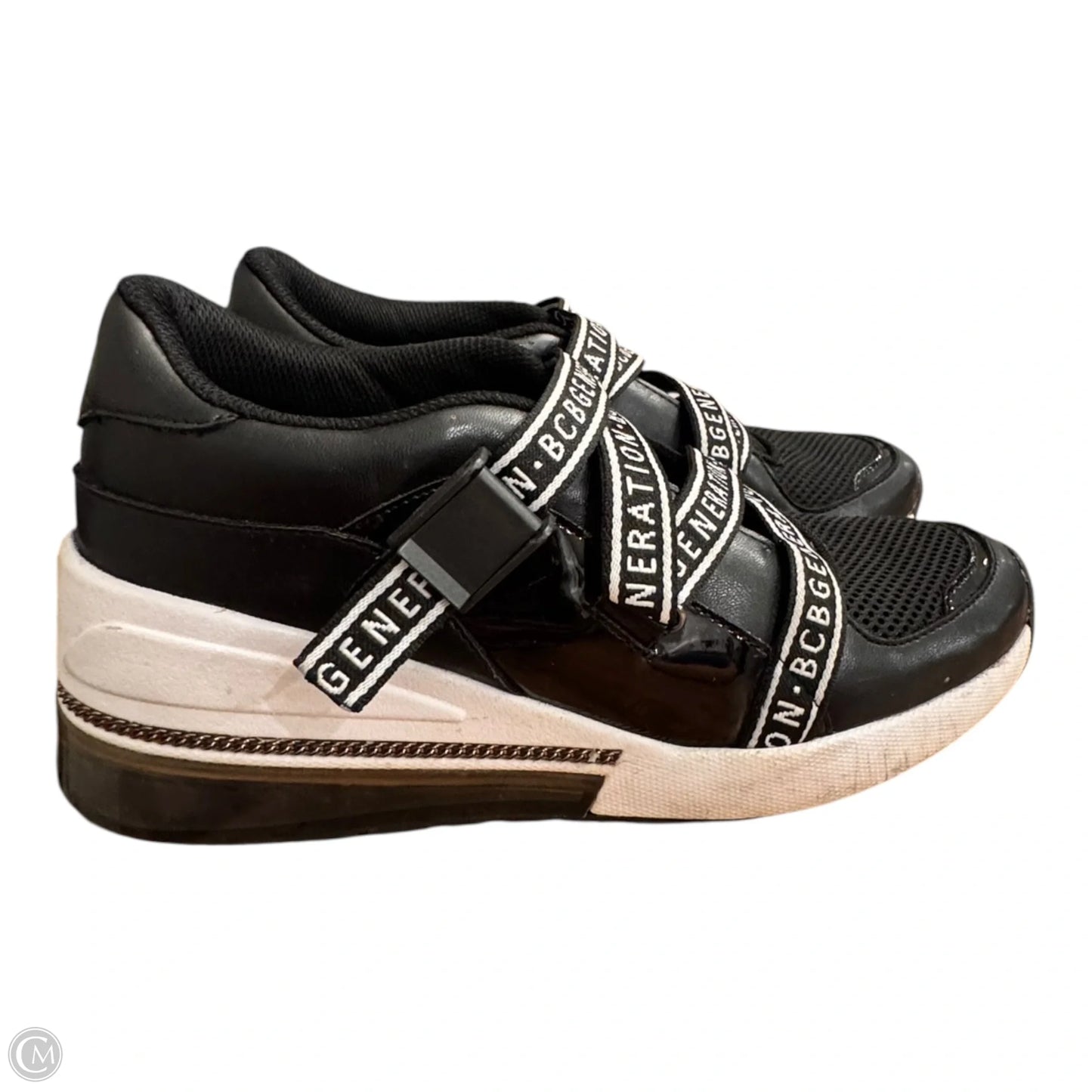 Shoes Sneakers By Bcbgeneration In Black & White, Size: 7.5