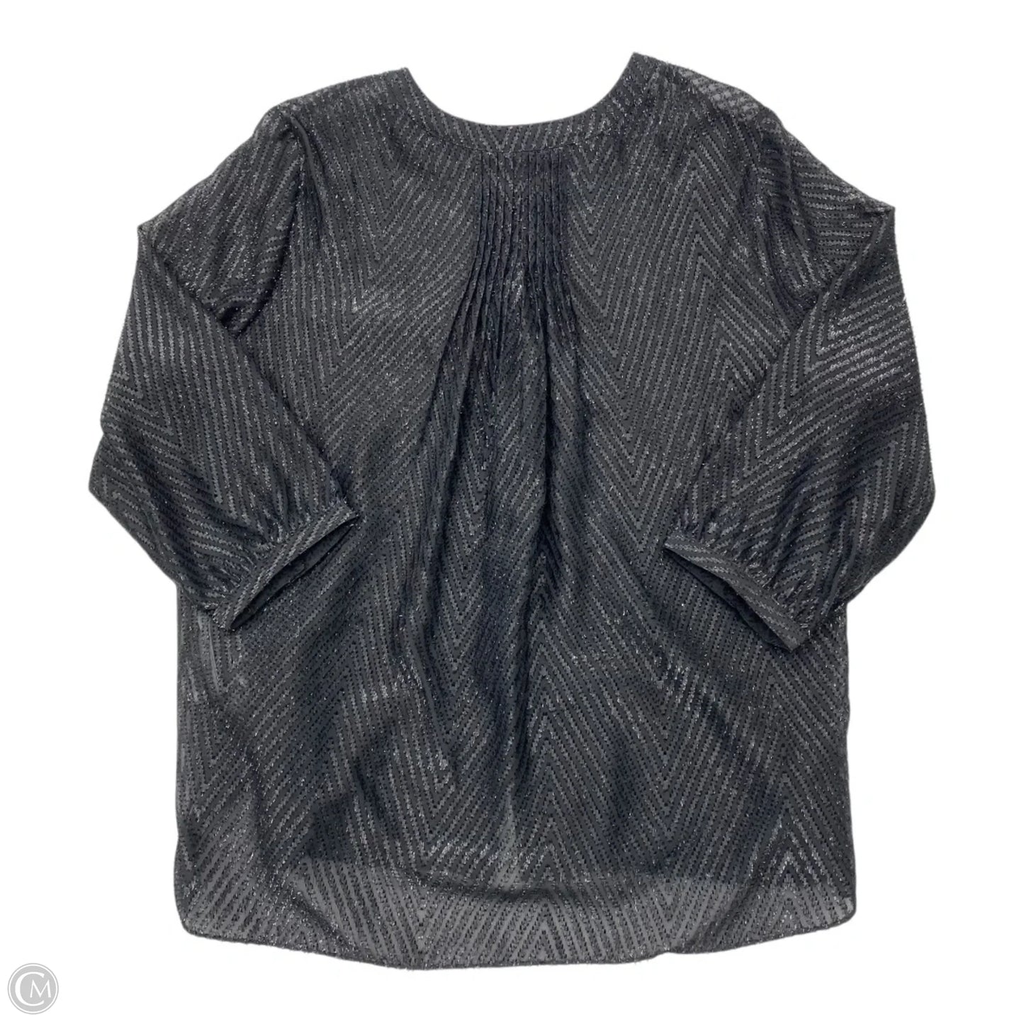 Top Long Sleeve By Not Your Daughters Jeans In Black, Size: L