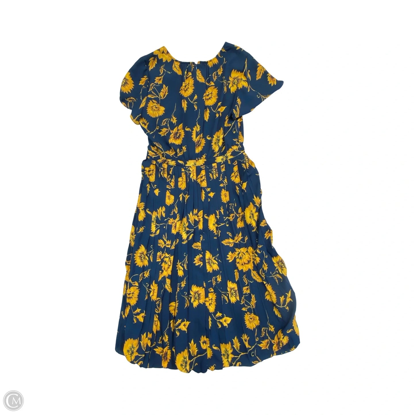 Dress Casual Midi By J. Crew In Blue & Yellow, Size: 6