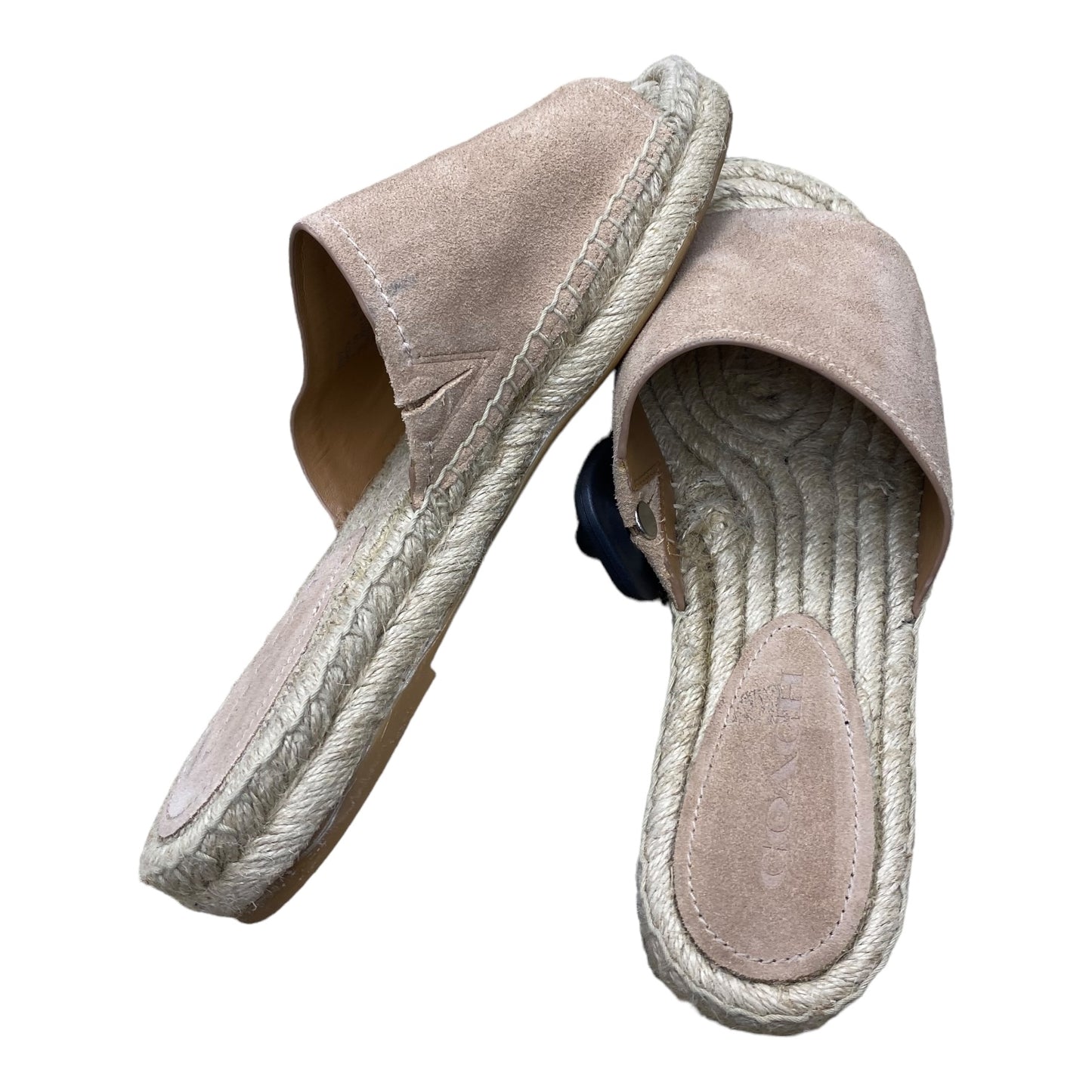 Beige Sandals Designer Coach, Size 10