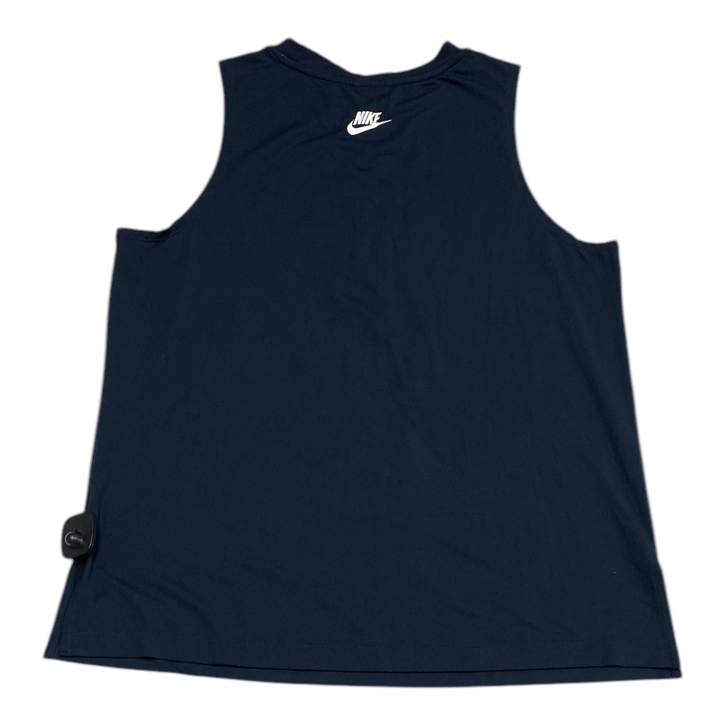 Athletic Tank Top By Nike Apparel In Navy, Size: L