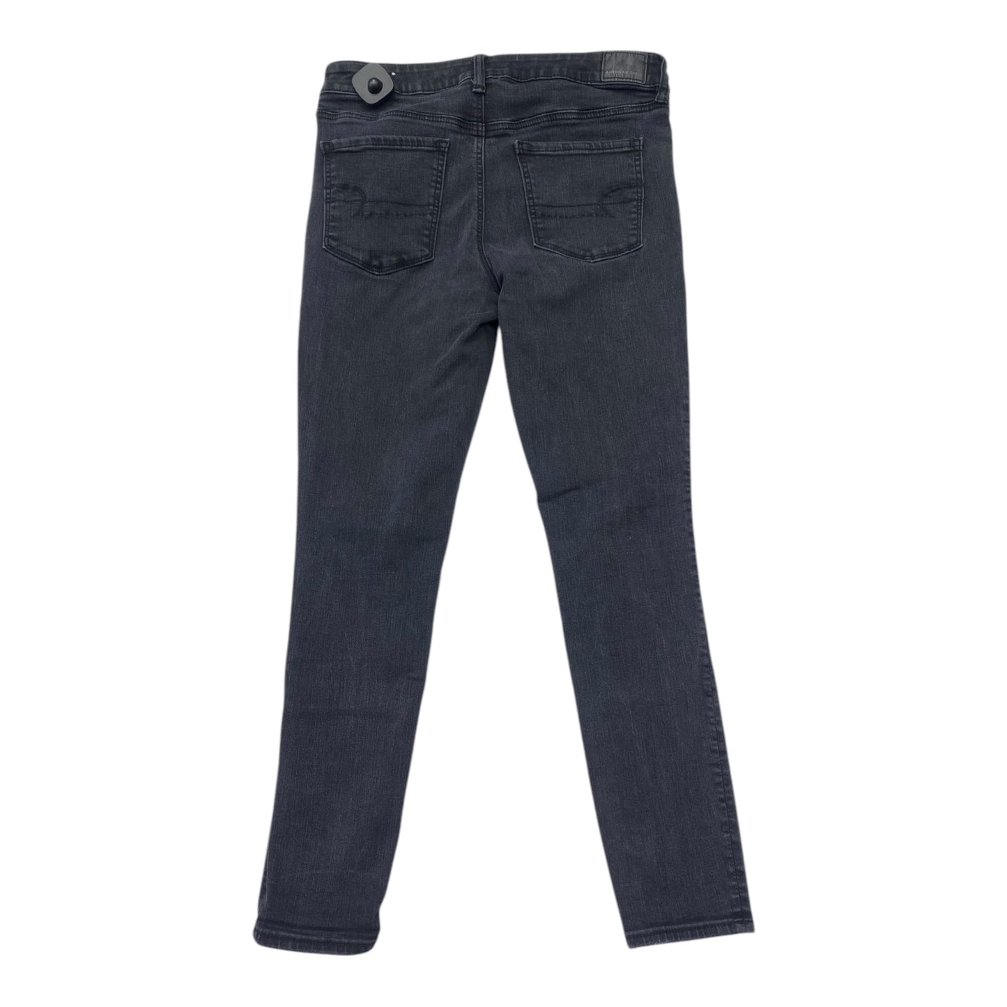 Jeans Jeggings By American Eagle In Black Denim, Size: 12
